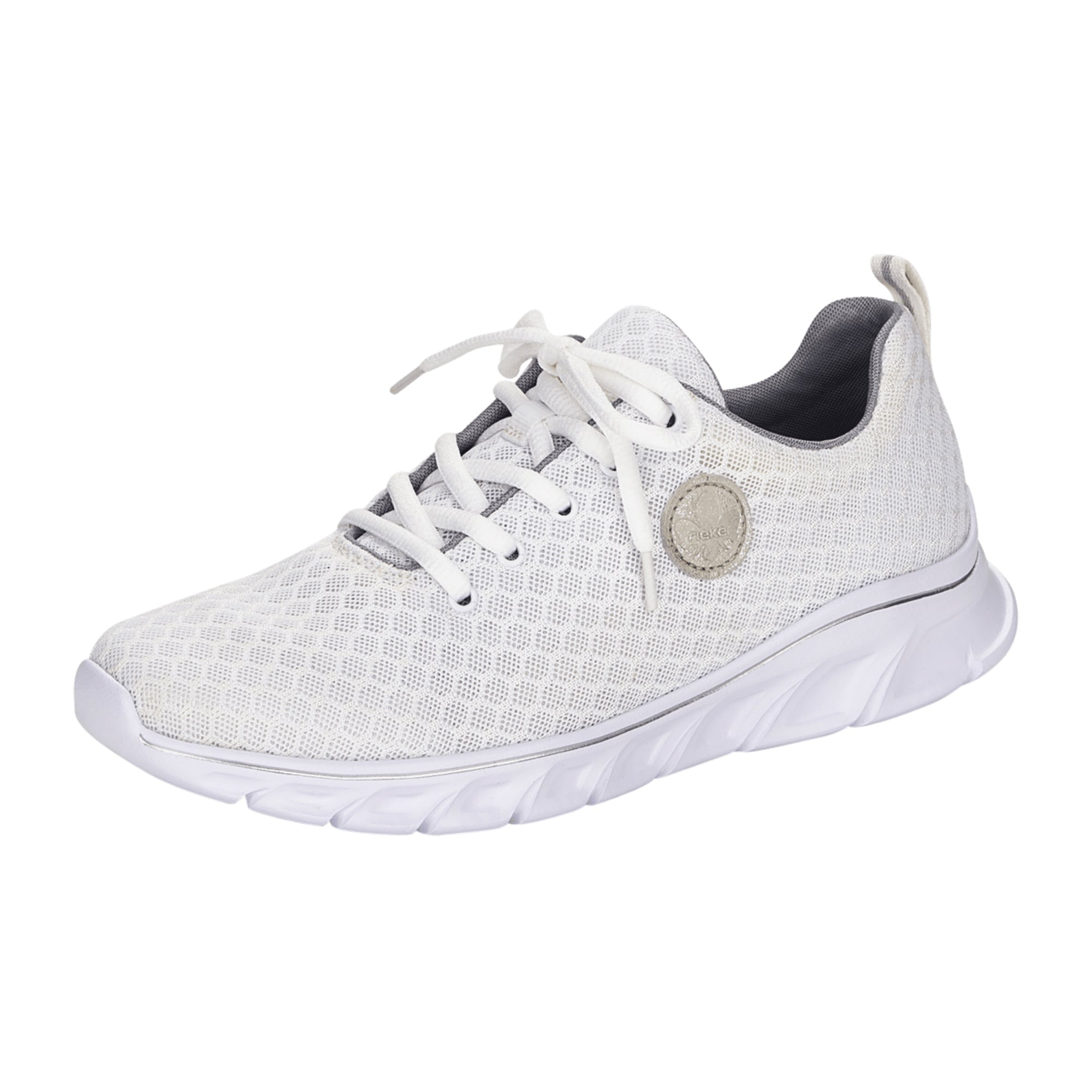 Rieker Hexamesh Aleria White Women's Sneakers Lightweight Comfort Shoes