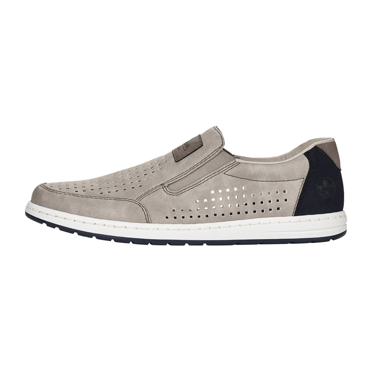 Rieker Grey Slip-On Shoes with Comfort Fit and Soft Sole for Men and Women - Bartel-Shop