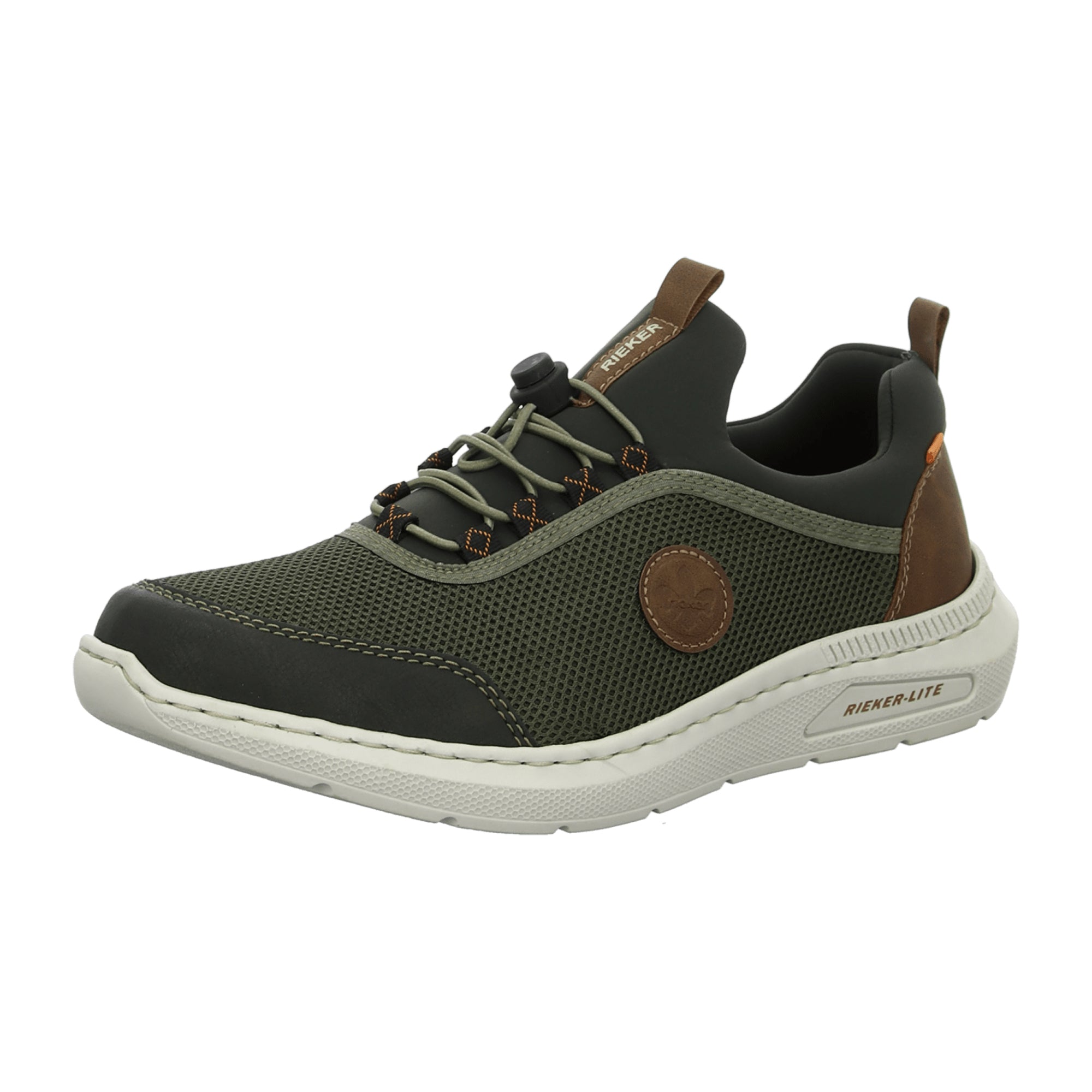 Rieker Men's Green Athletic Lace-Up Shoes with Comfort and Lightweight Sole