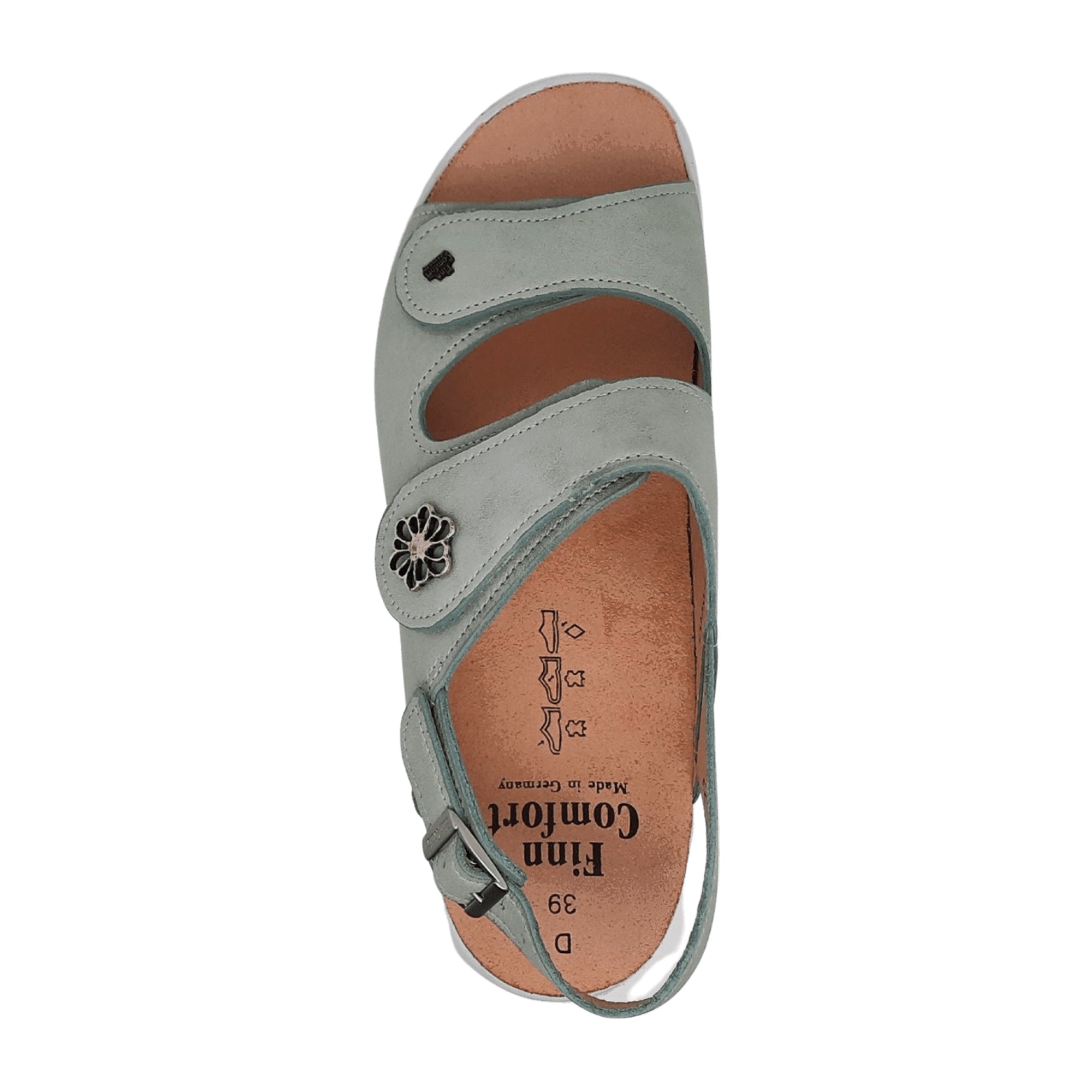 Finn Comfort 03353 Women's Orthopedic Green Shoes - Comfort and Style Combined