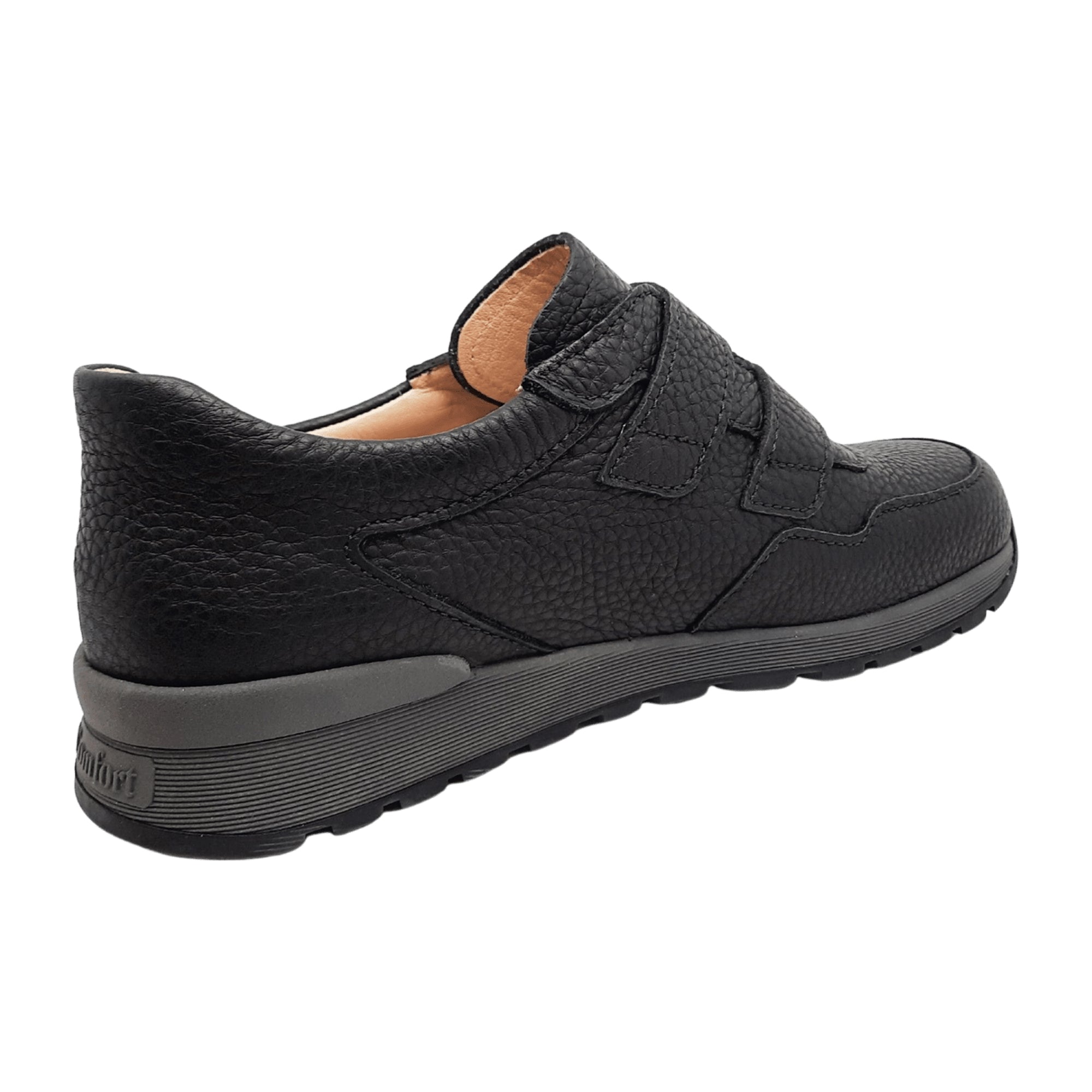 Finn Comfort Brentino Men's Black Comfort Shoes - Durable & Stylish