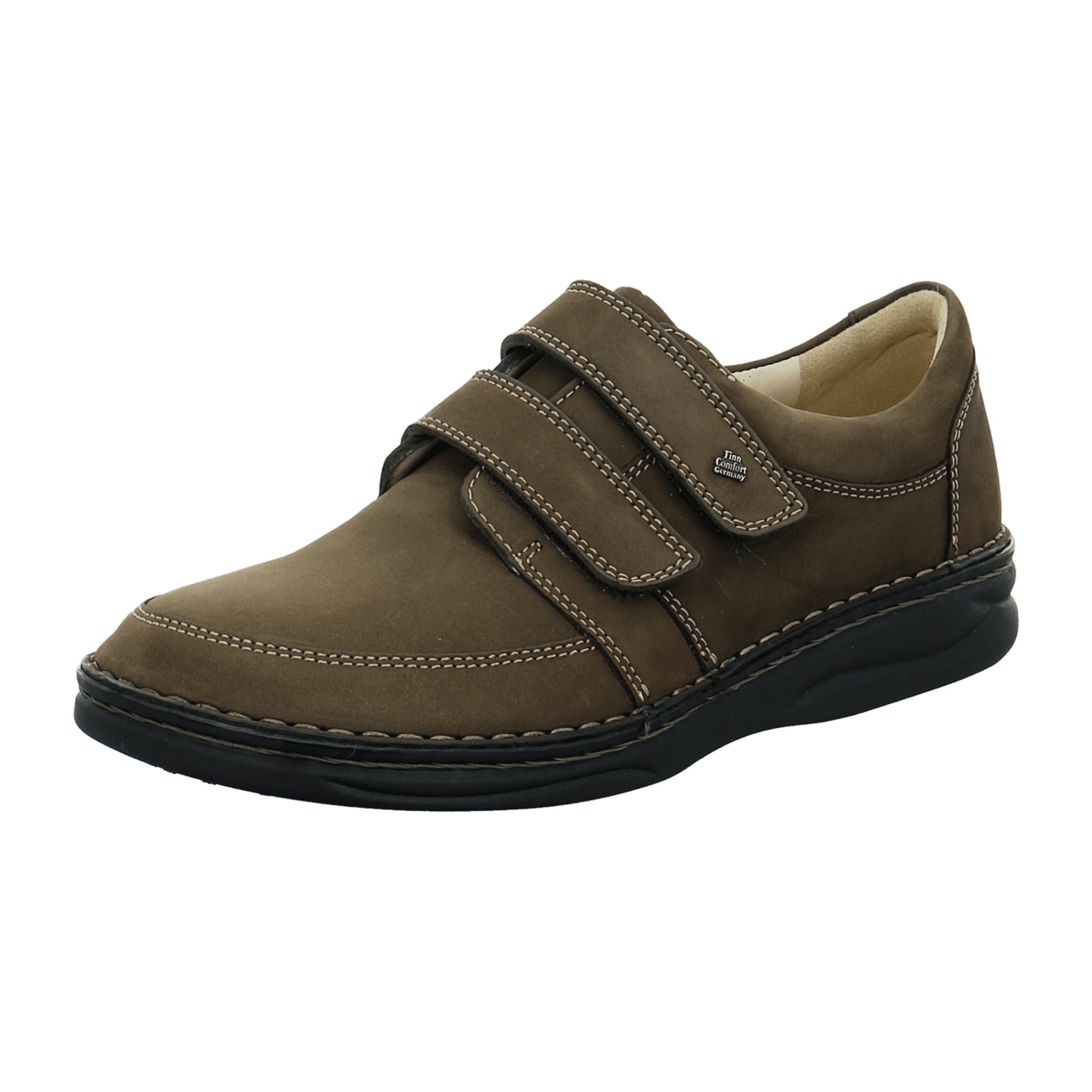 Finn Comfort Wicklow Men's Comfort Shoes, Stylish Brown Leather