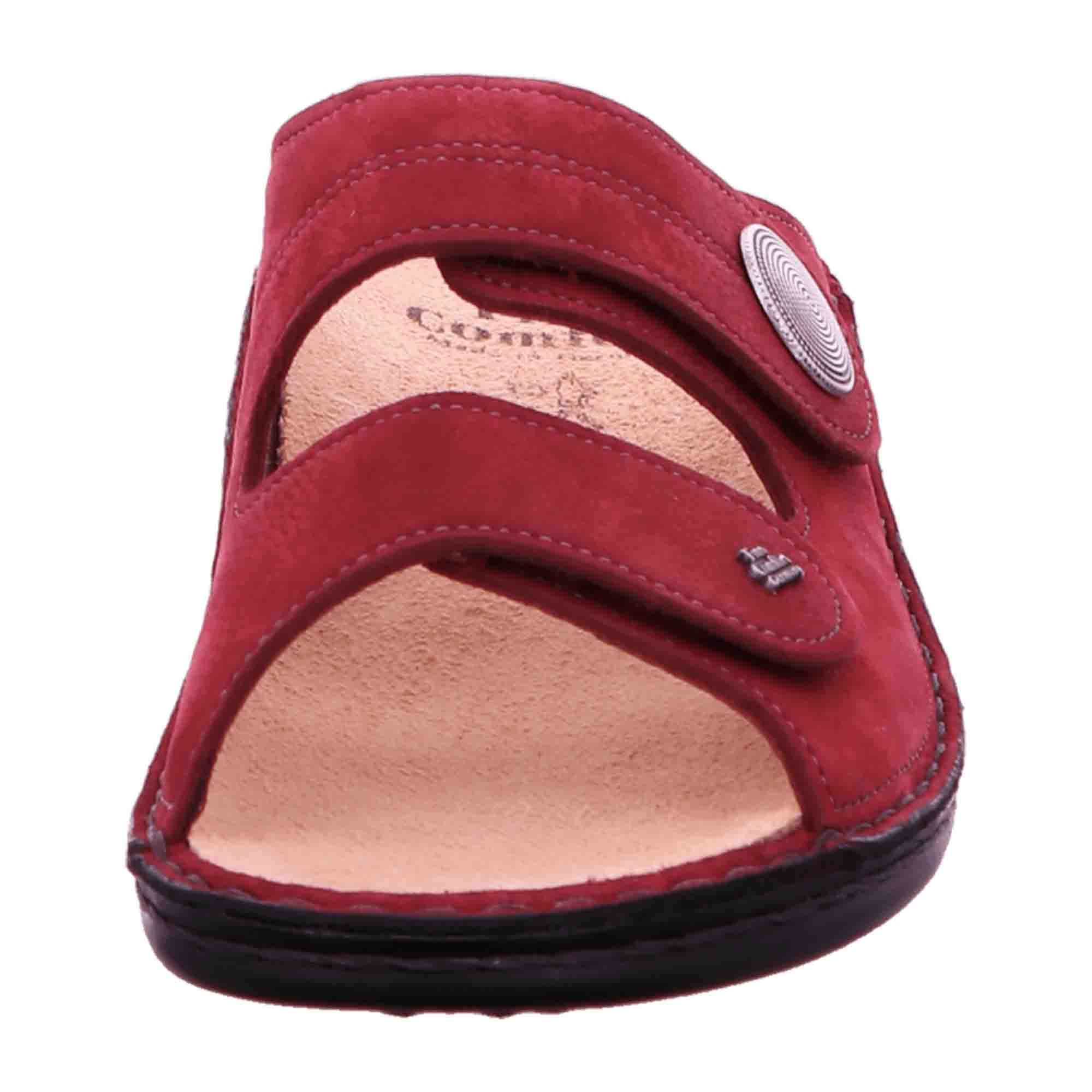 Finn Comfort Sansibar Red Sandals for Women - Stylish & Durable