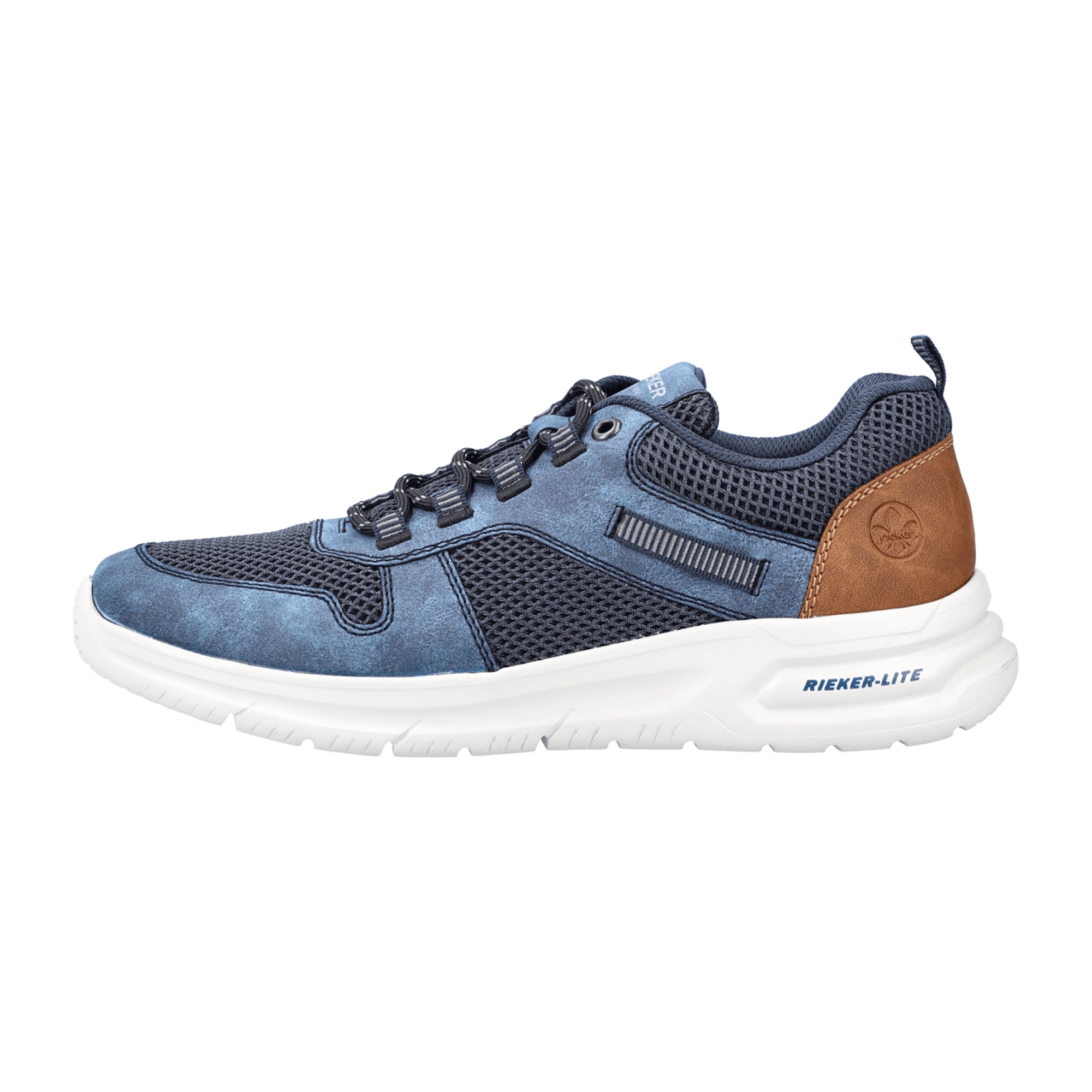 Rieker Men's Blue Lace-Up Shoes Comfortable Lightweight Sneakers