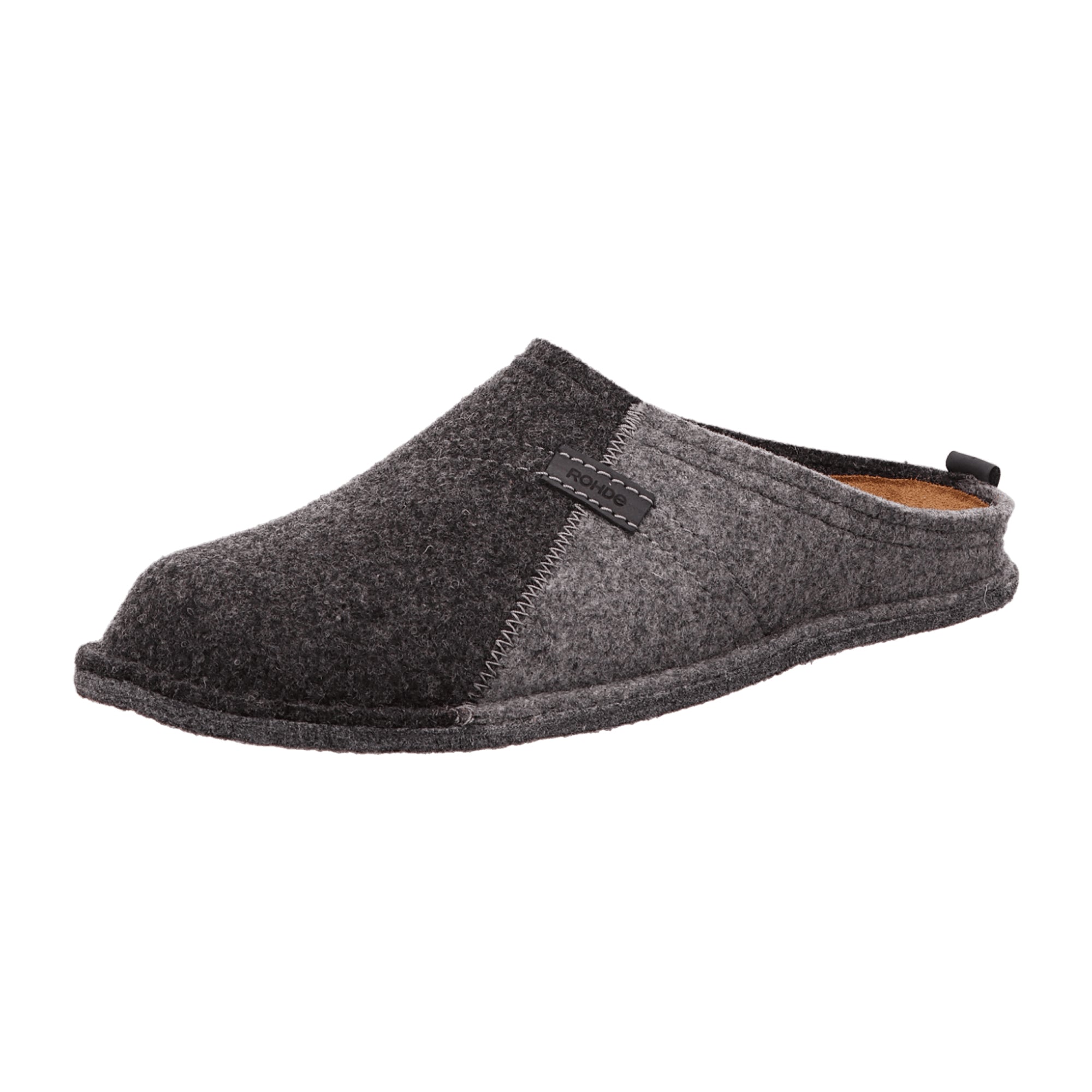Rohde Lucca-H Men's Slip-On Shoes Gray Textile Removable Insole Winter