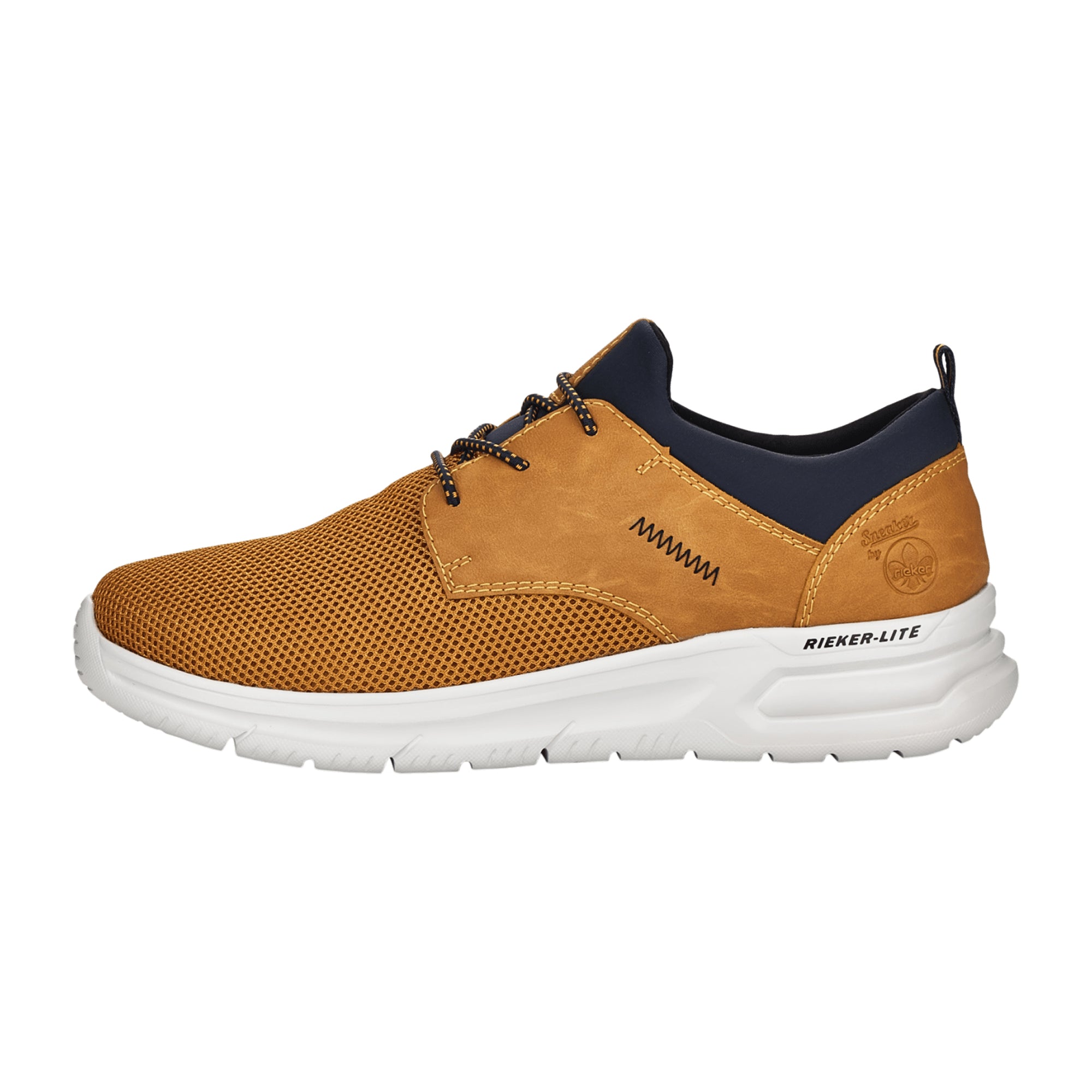 Rieker Men's Brown Slip-On Shoes with Comfortable Elastic and Lightweight Sole