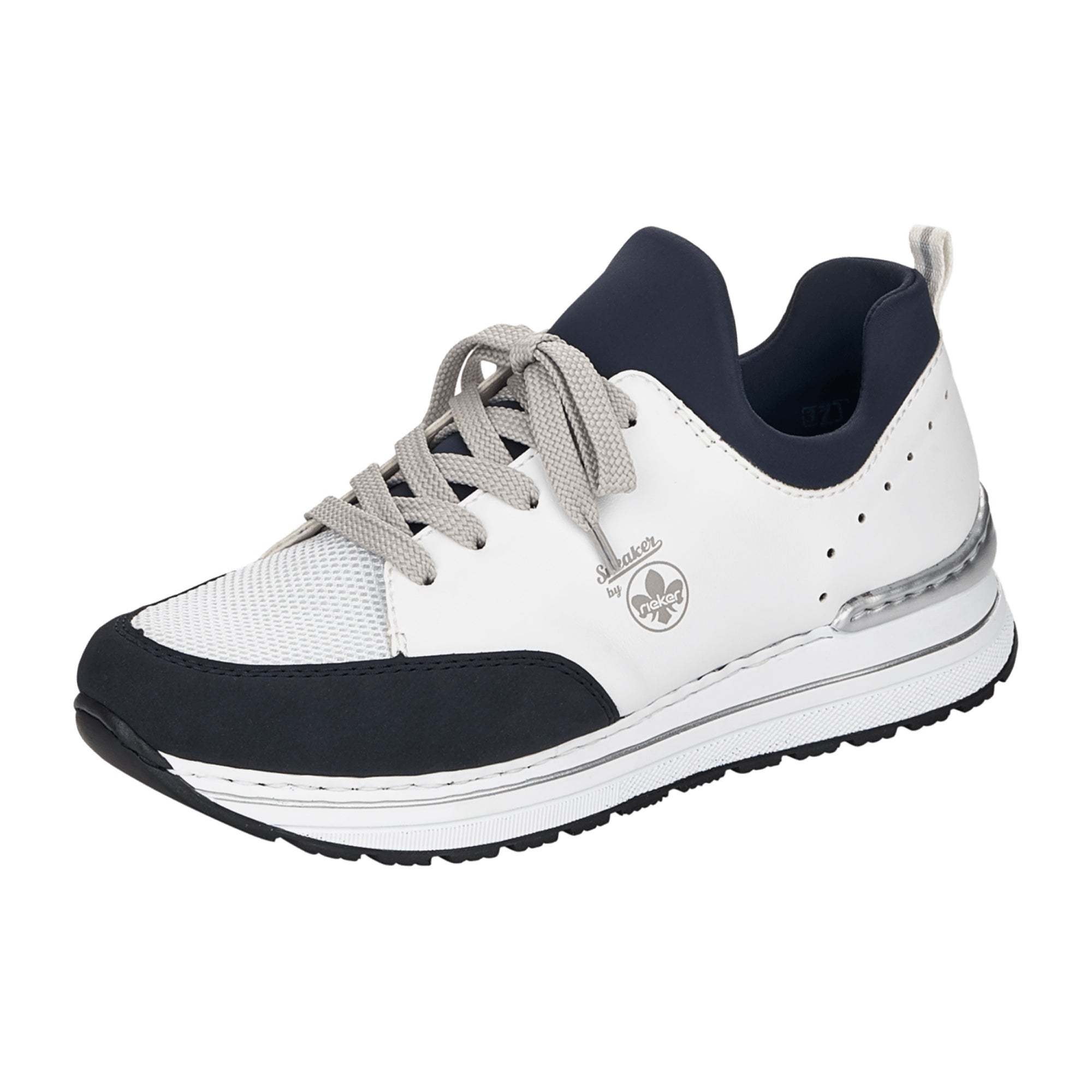 Rieker Comfortable Lace-Up Shoes for Women in White