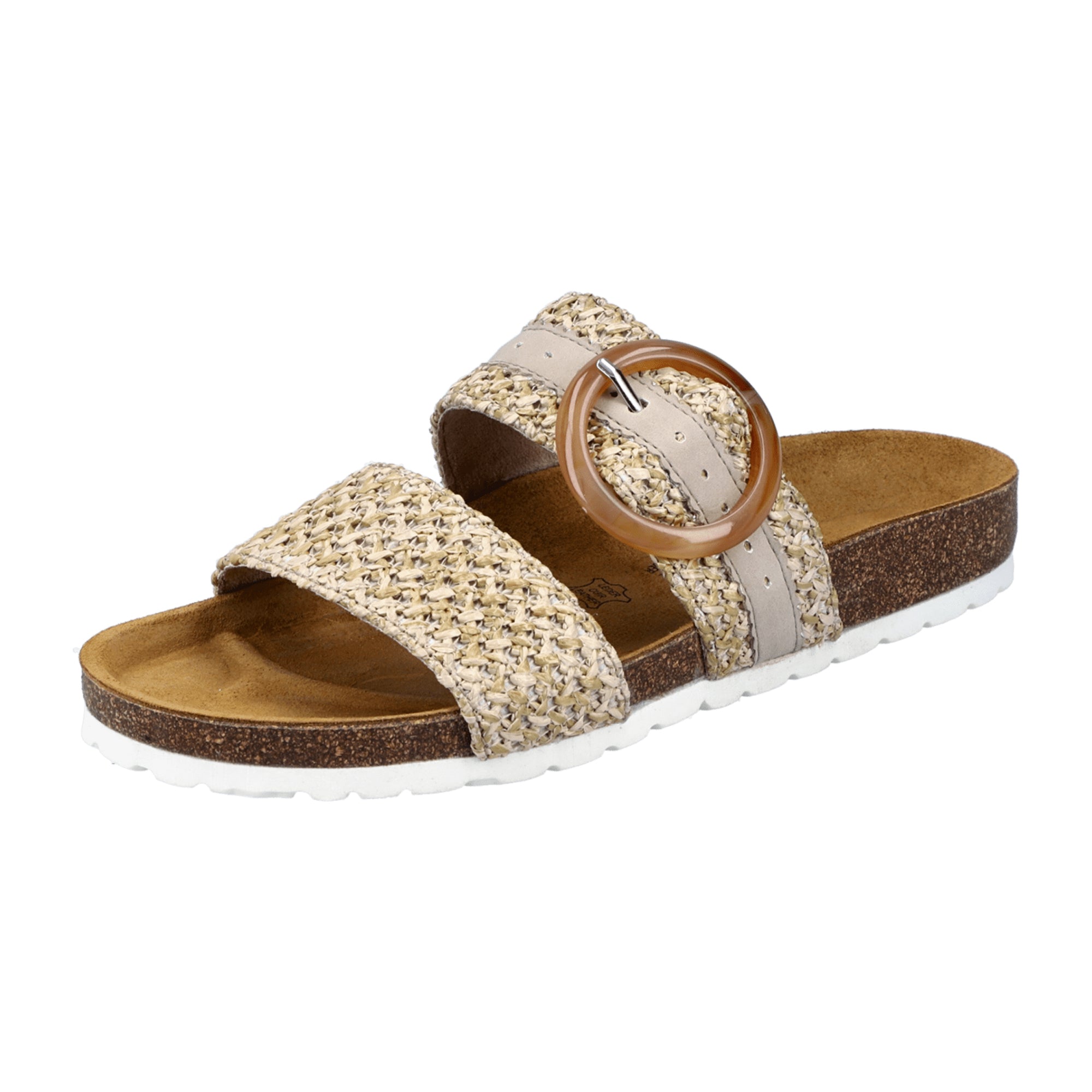 Rieker FSK Beige Women's Sandals Comfortable Open-Toe Spring Summer Shoes