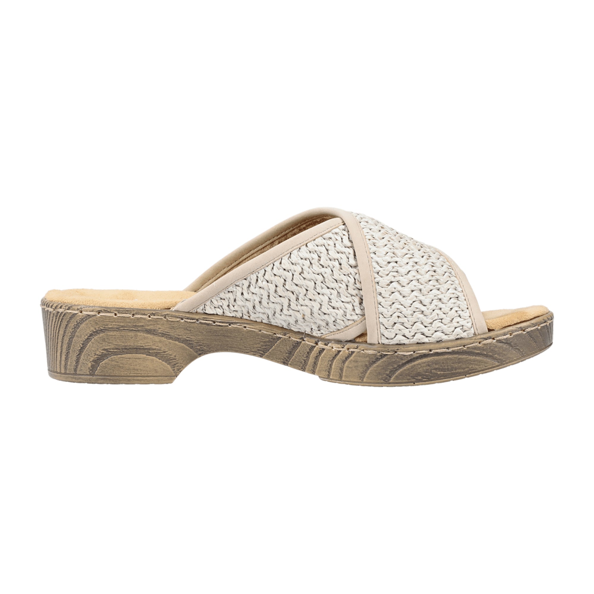 Rieker Comfortable Beige Slip-On Sandals for Women Spring Summer - Bartel-Shop