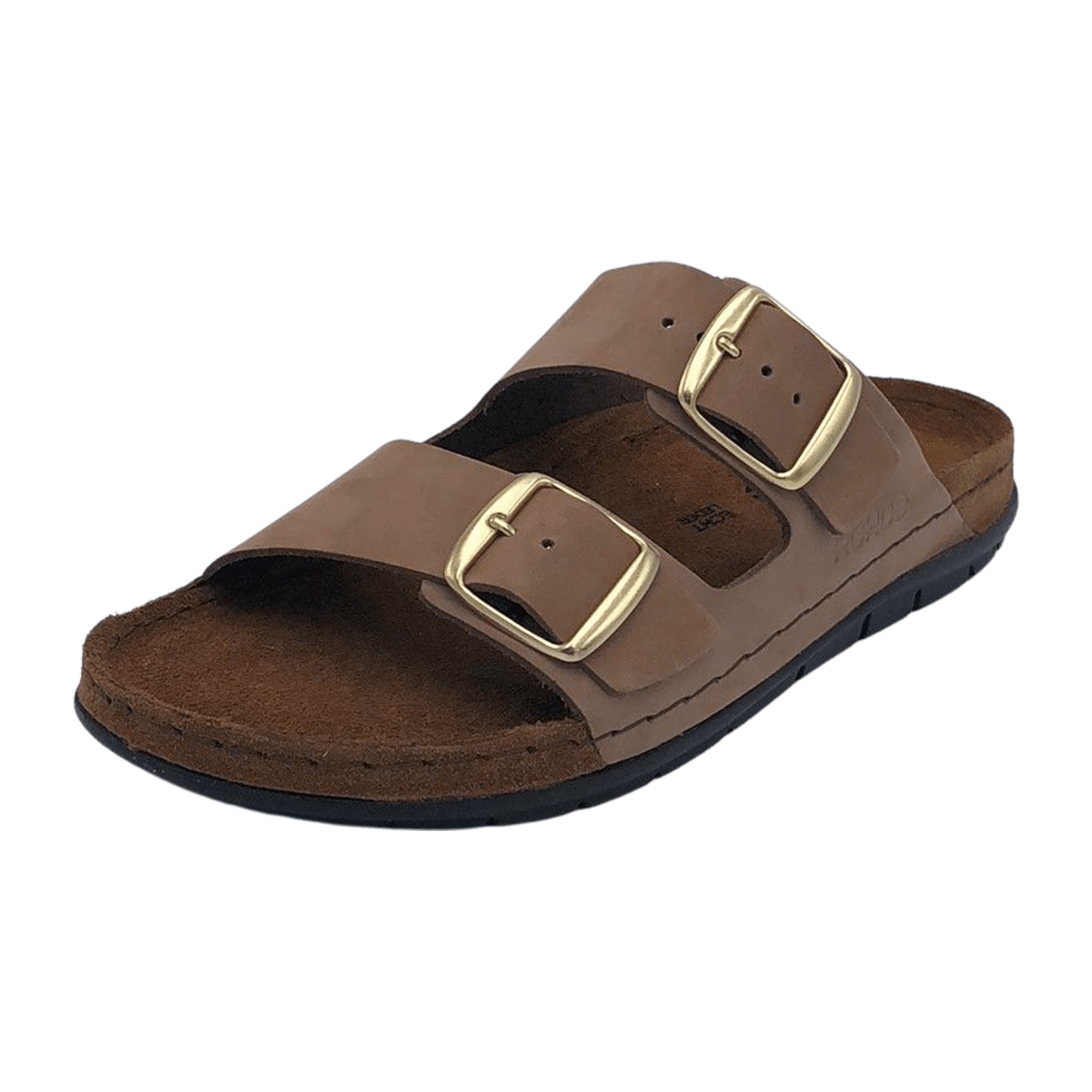 Rohde Women's Brown Nubuck Leather Slip-On Shoes for Spring/Summer