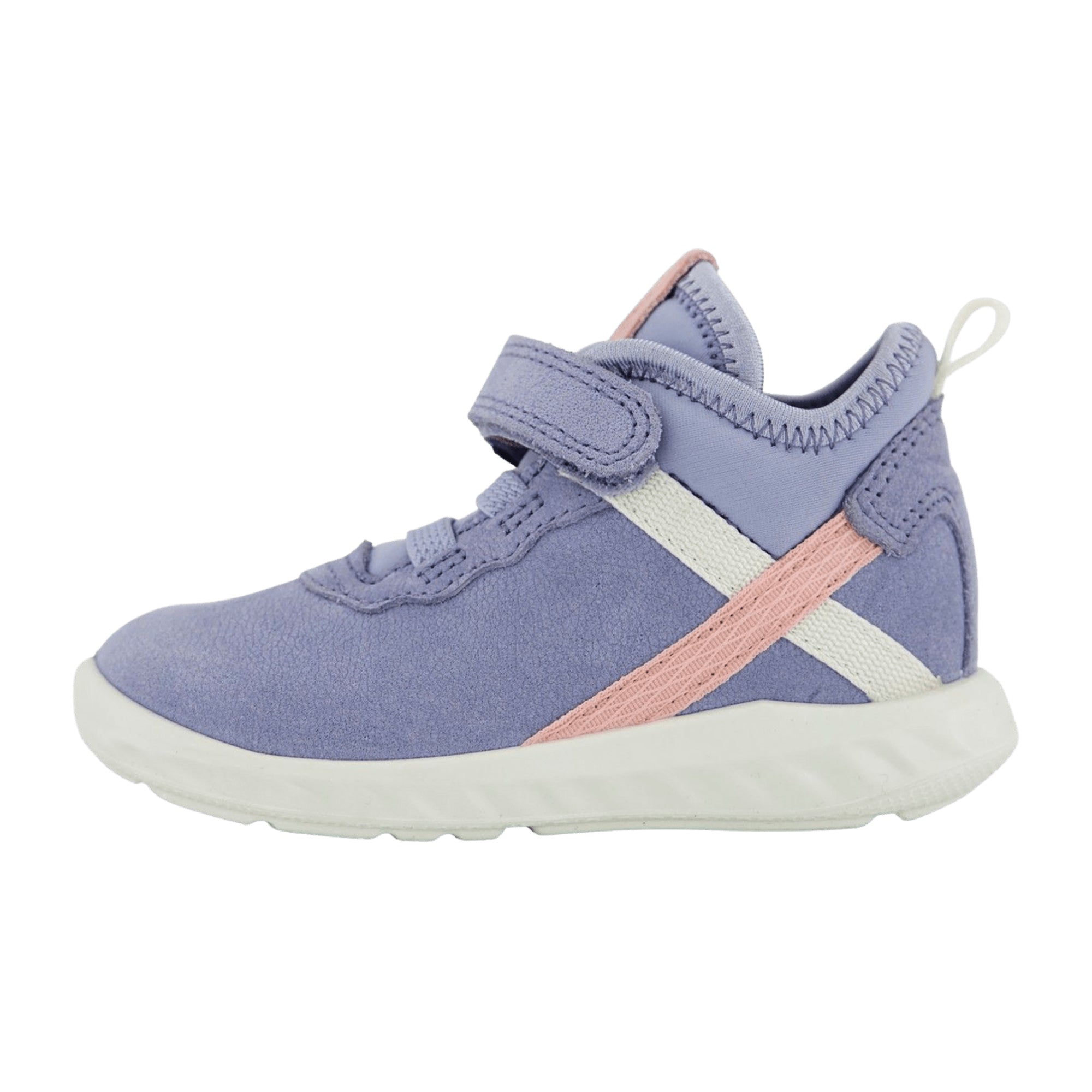 Ecco Girls' High-Top Velcro Sneakers, Durable and Stylish, Purple - Bartel-Shop
