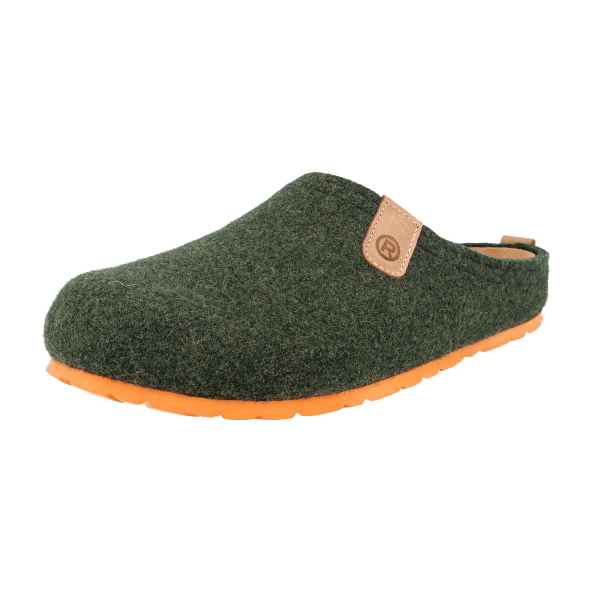 Rohde Napoli-H Green Felt Slip-On Shoes for Men