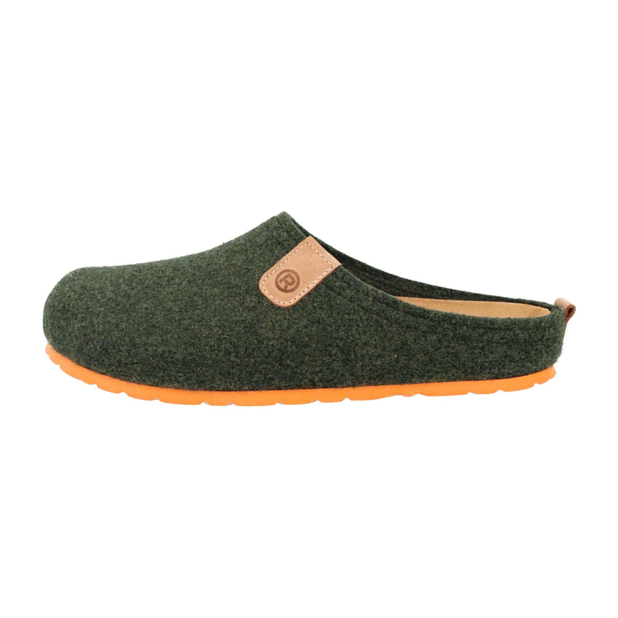 Rohde Napoli-H Green Felt Slip-On Shoes for Men