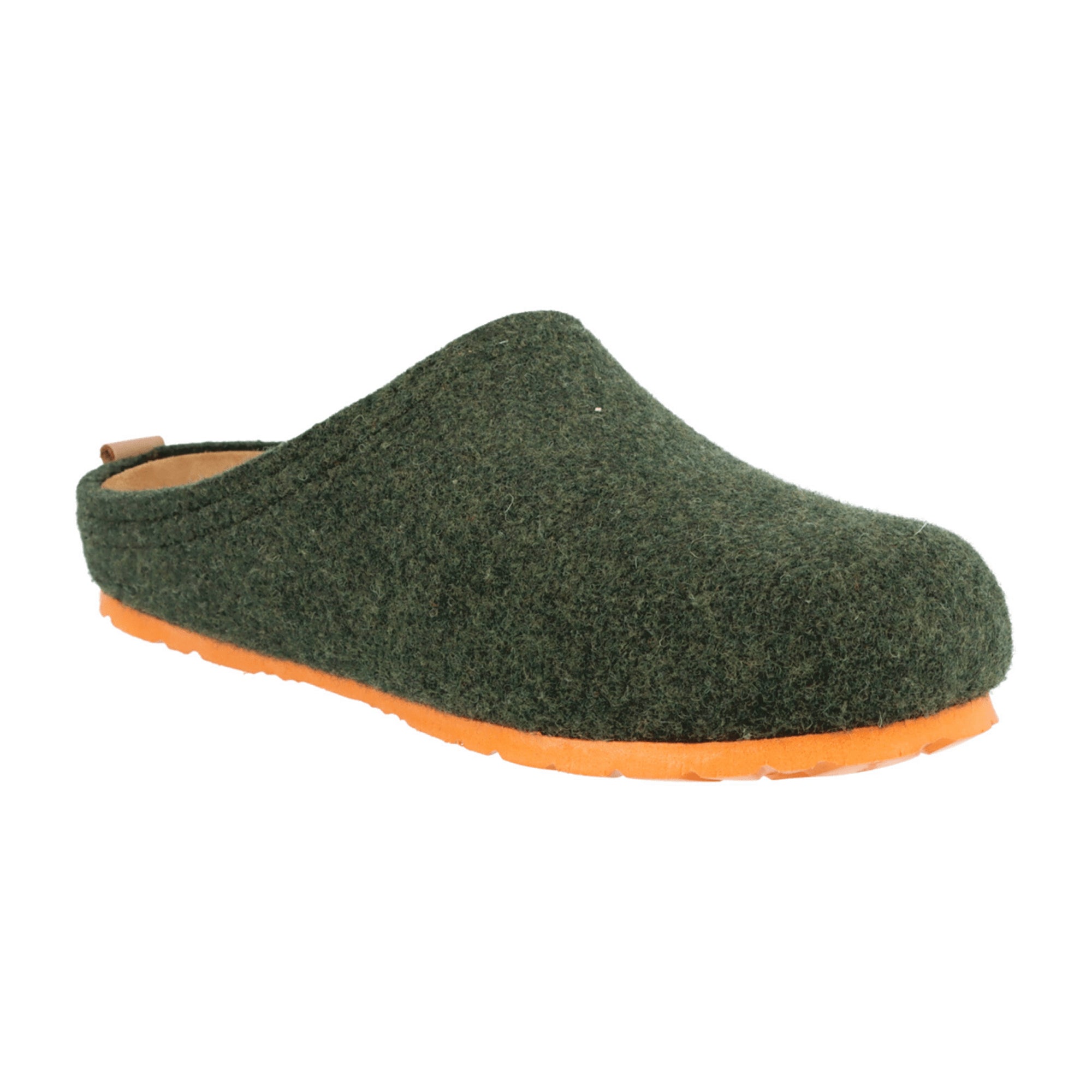 Rohde Napoli-H Green Felt Slip-On Shoes for Men