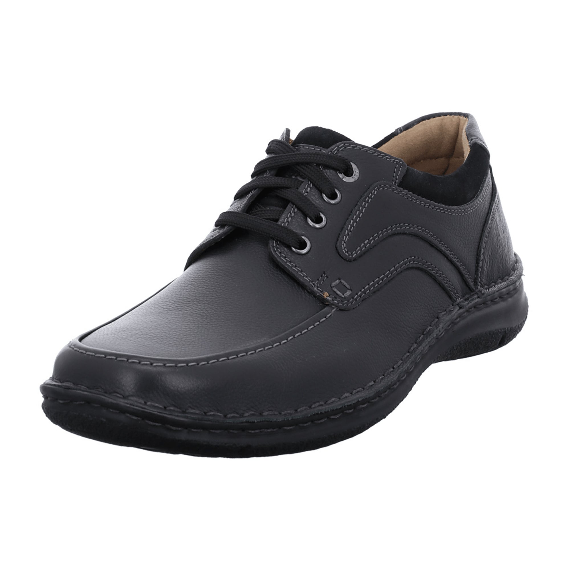 Josef Seibel Comfortable Men's Lace-up Shoes in Black