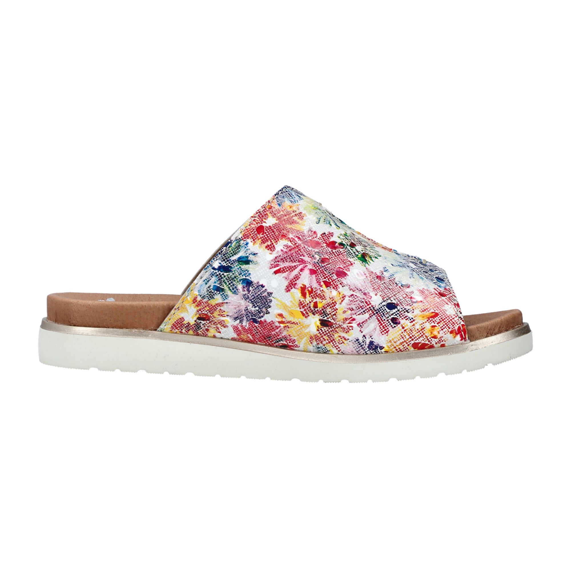 Rieker V505490 Women's Colorful Comfort Slip-On Sandals Spring Summer