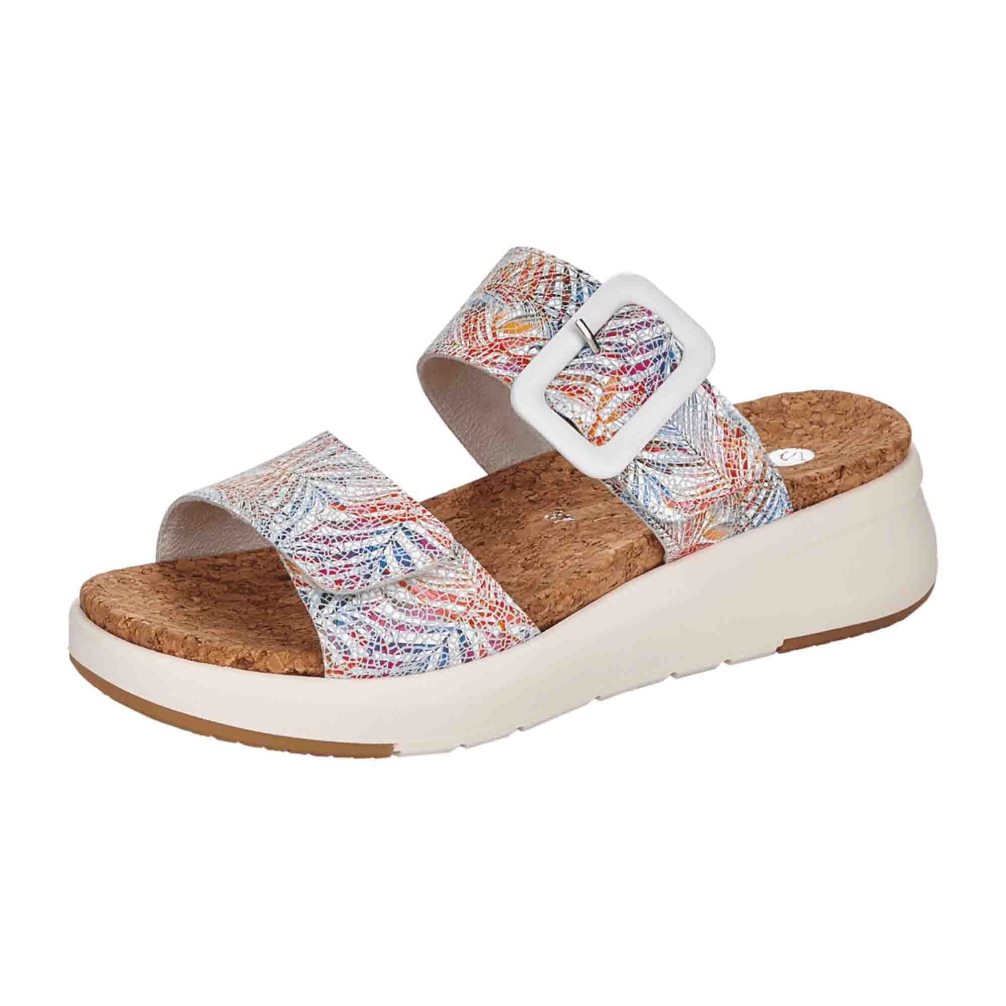 Remonte Women's Colorful Comfort Sandals D955090 Open Toe Leather Velcro Strap
