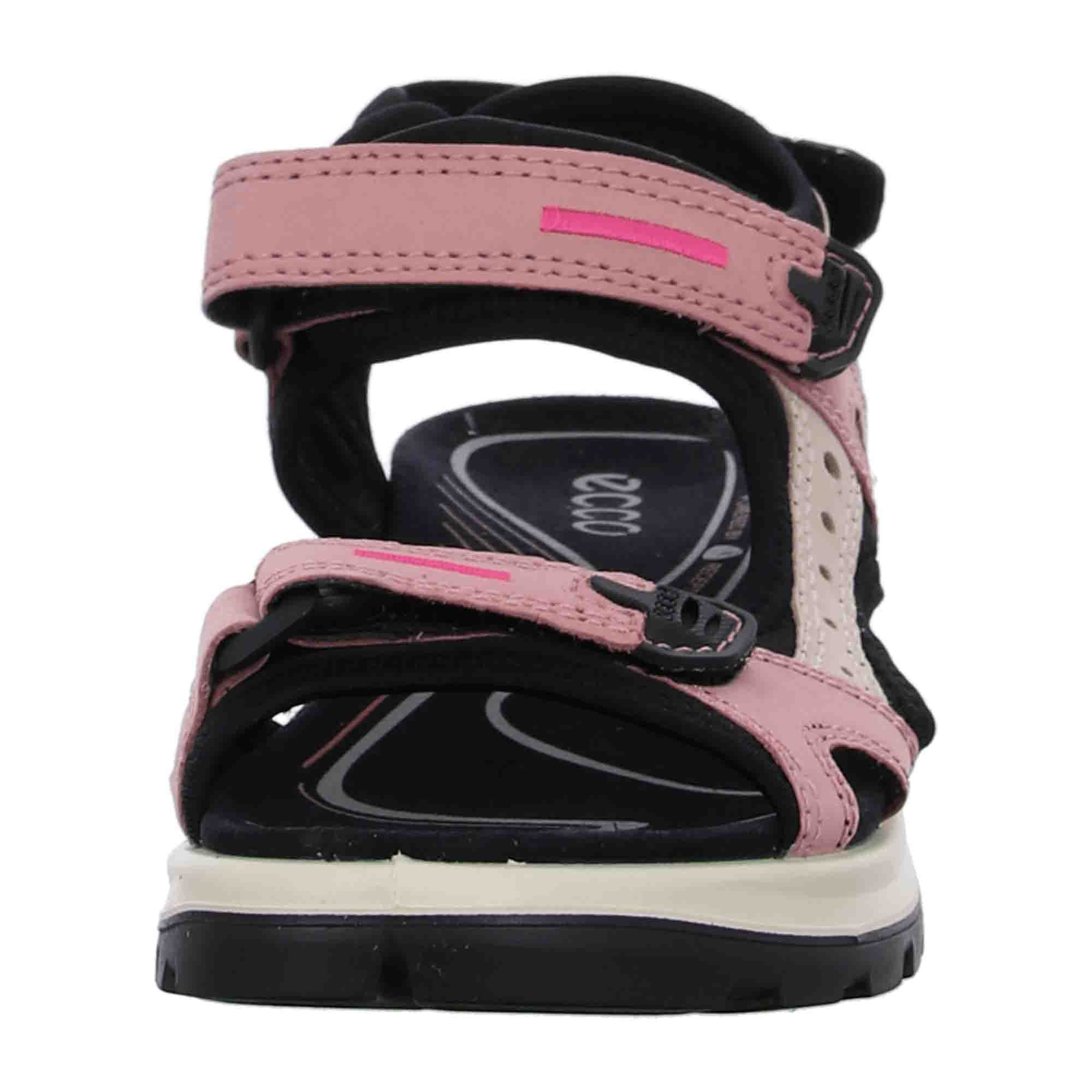 ECCO OFFROAD Women's Adjustable Sandals in Pink Suede