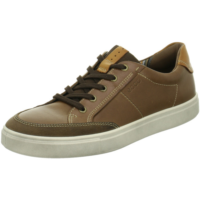 Ecco sporty lace-up shoes for men brown - Bartel-Shop