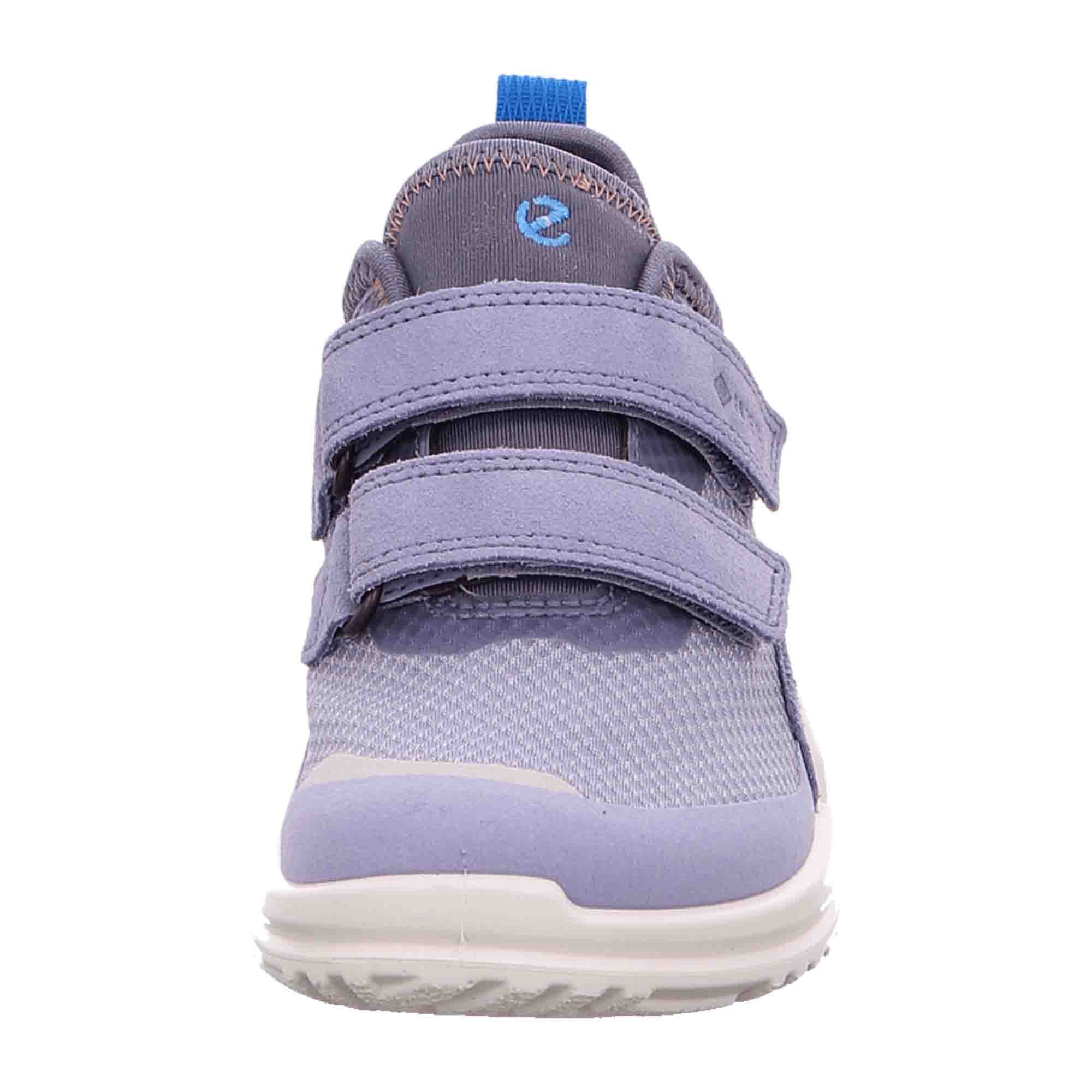 Ecco Biom Kids Gore-Tex Shoes - Durable, Waterproof, Blue with Purple Highlights, Velcro Closure - 711732