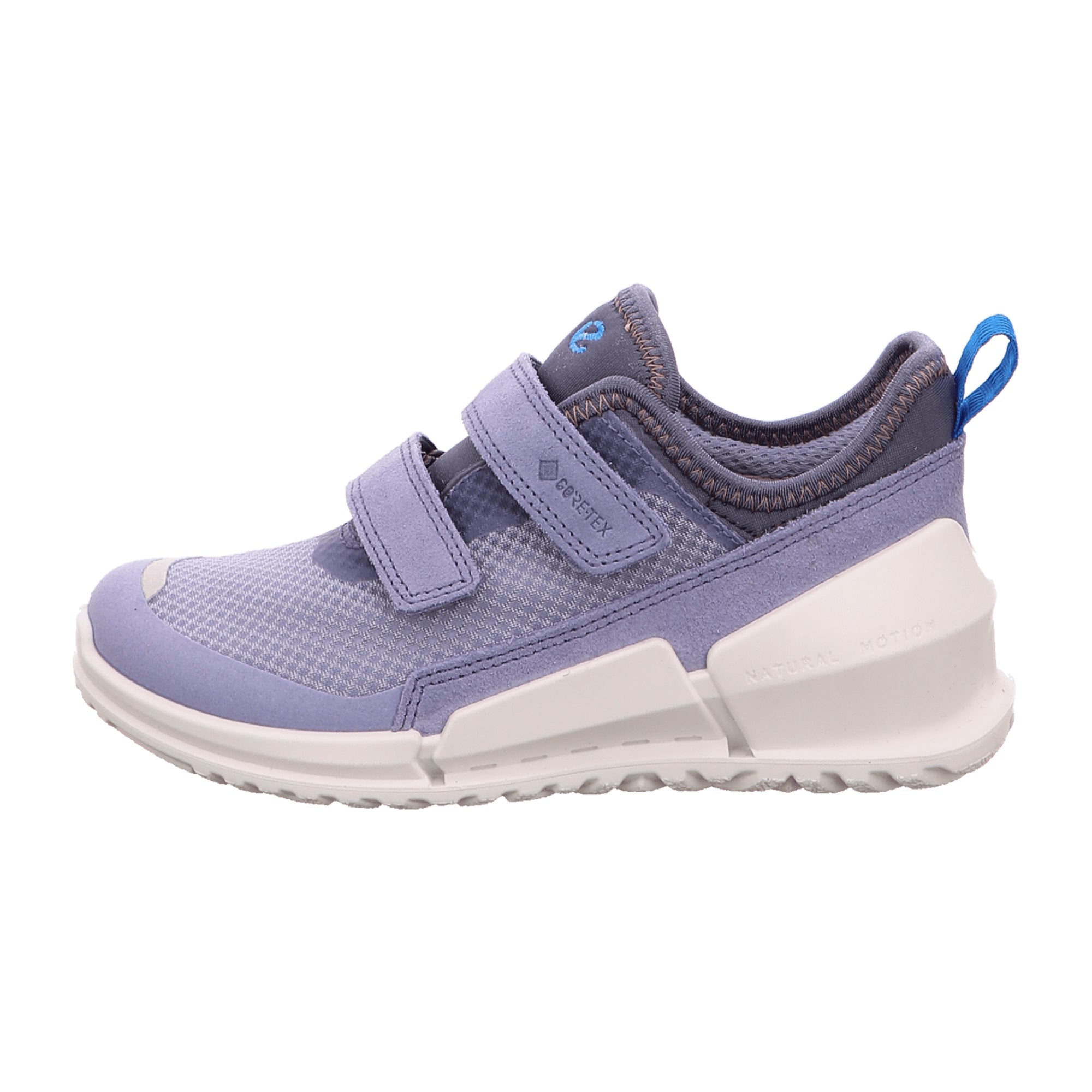 Ecco Biom Kids Gore-Tex Shoes - Durable, Waterproof, Blue with Purple Highlights, Velcro Closure - 711732