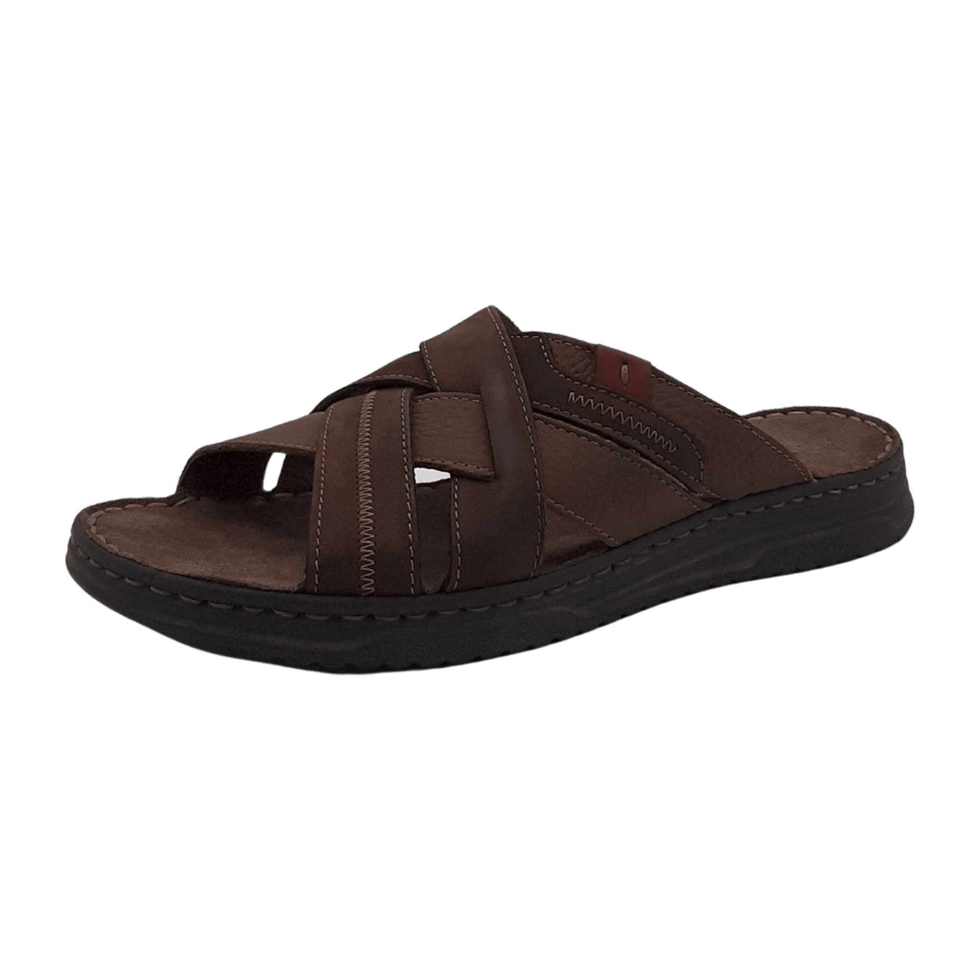 Rohde Men's Brown Leather Slip-On Sandals Comfortable Casual Footwear