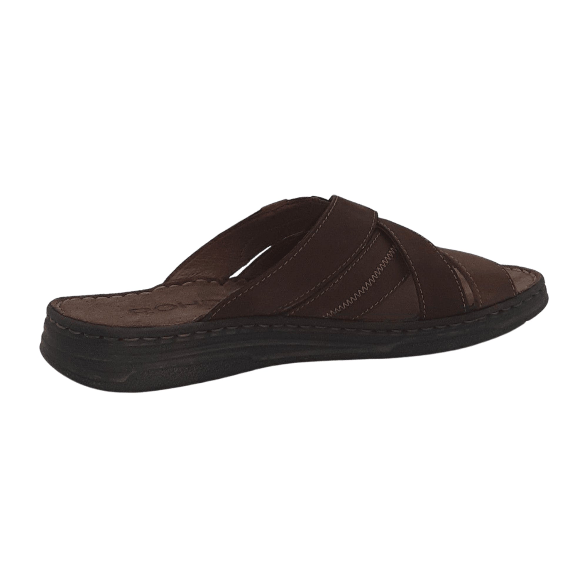 Rohde Men's Brown Leather Slip-On Sandals Comfortable Casual Footwear