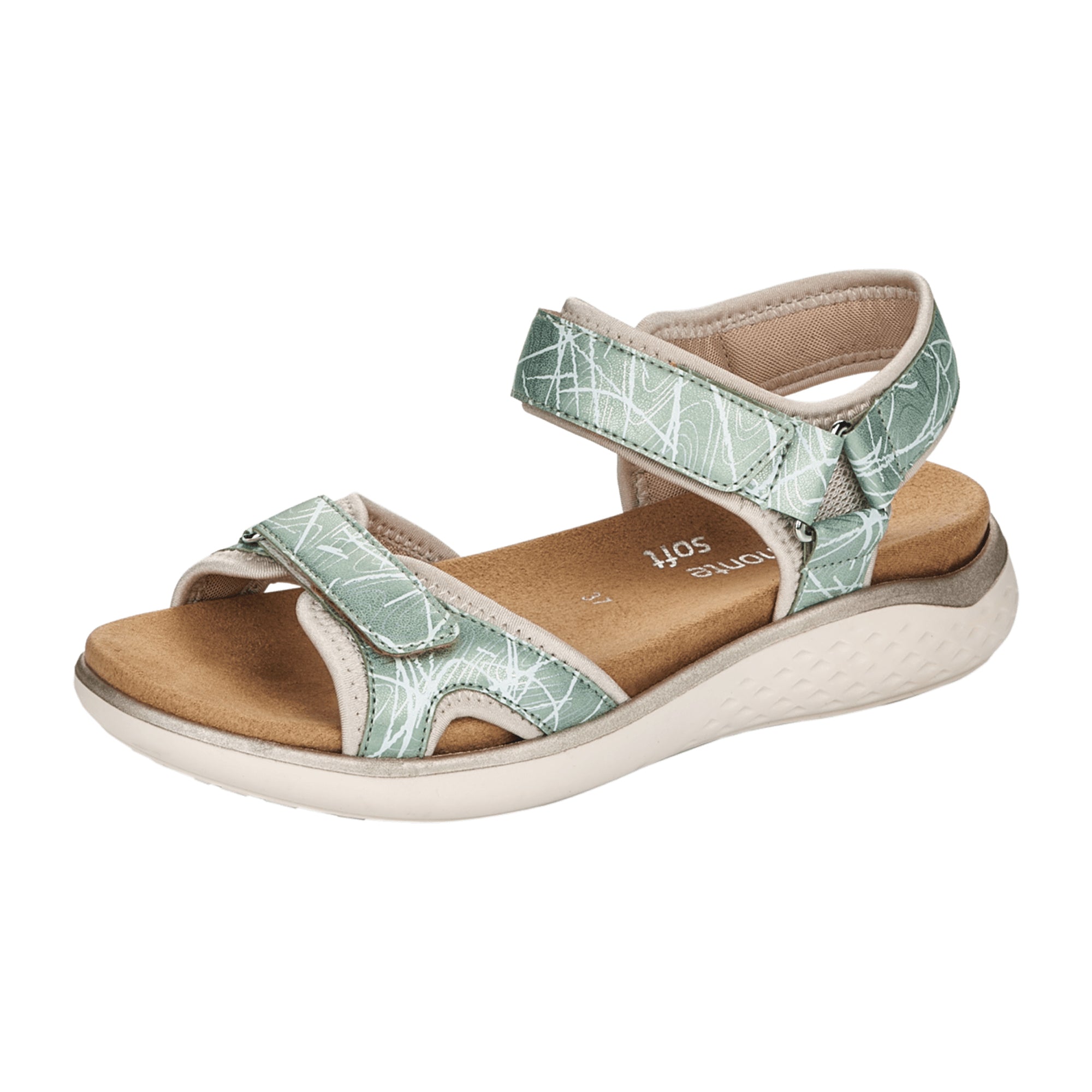 Remonte Women's Comfort Sandals Green Spring Summer Footwear