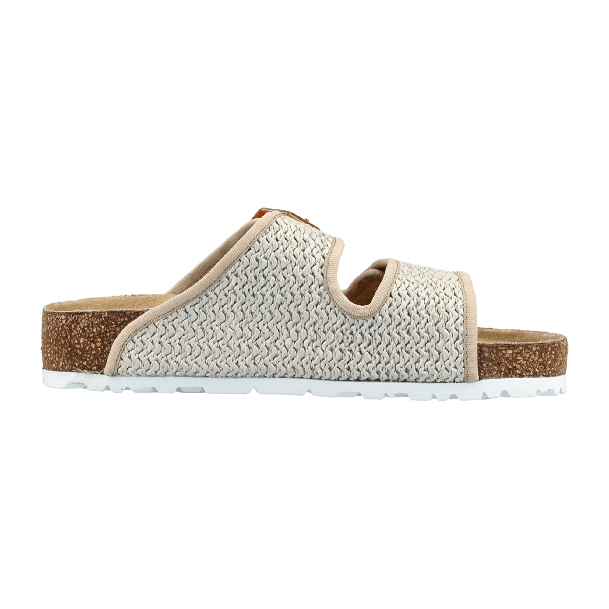 Rieker 6939060 Beige Women's Sandals with Velcro Strap and Open Toe