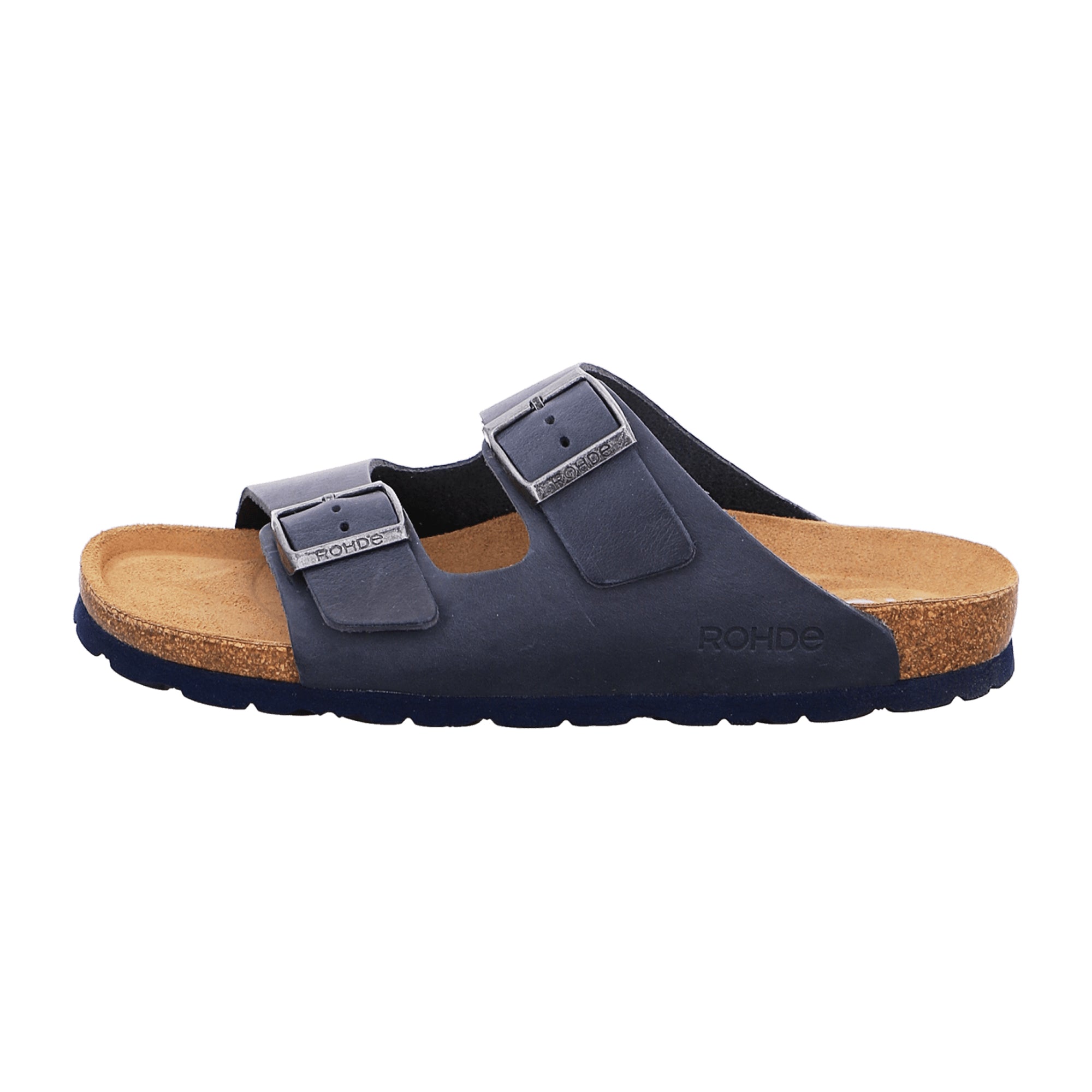 Rohde Ocean 2 Blue Leather Men's Sandals with Adjustable Straps