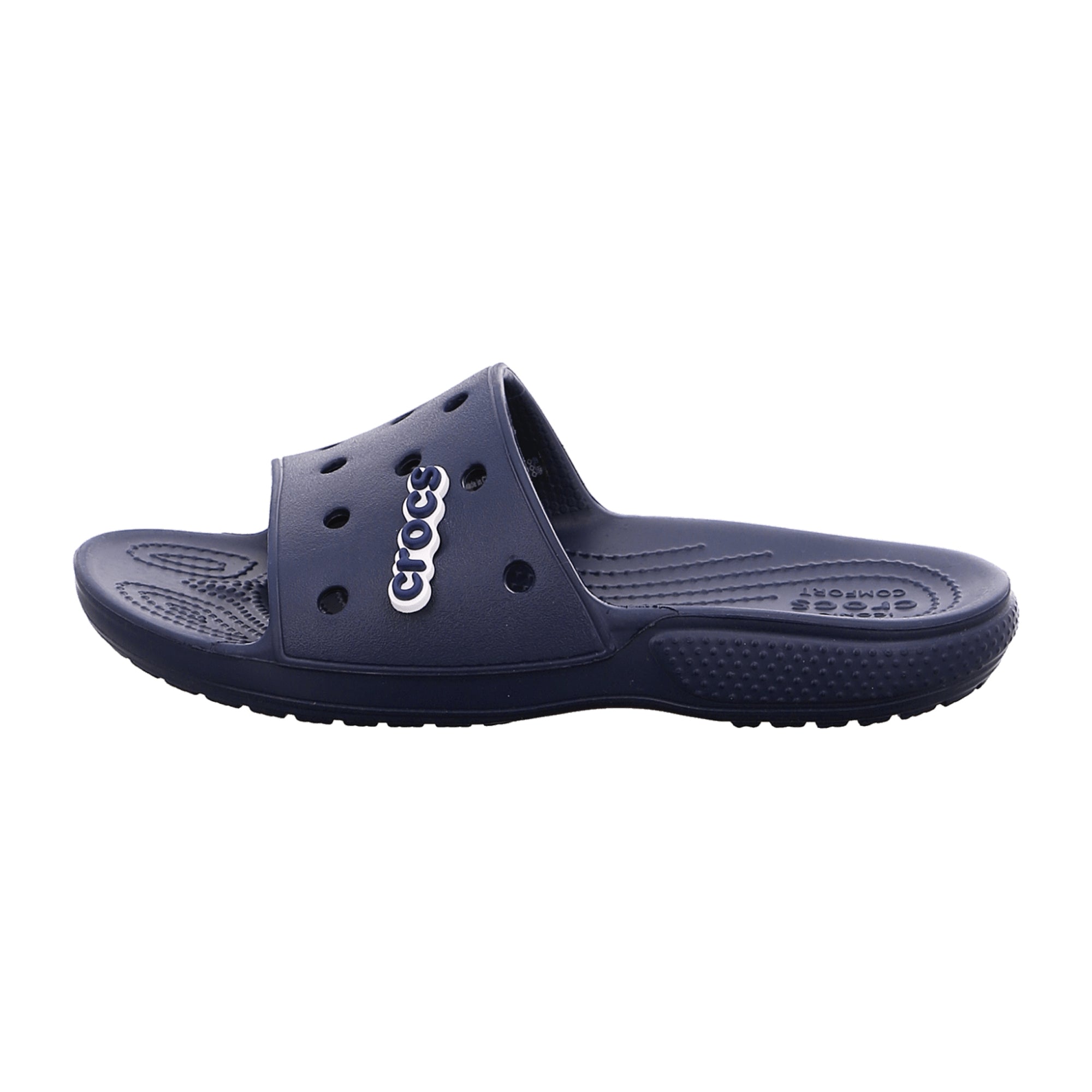 Crocs Men's Slide Sandals in Blue - Comfortable & Stylish Beach Footwear