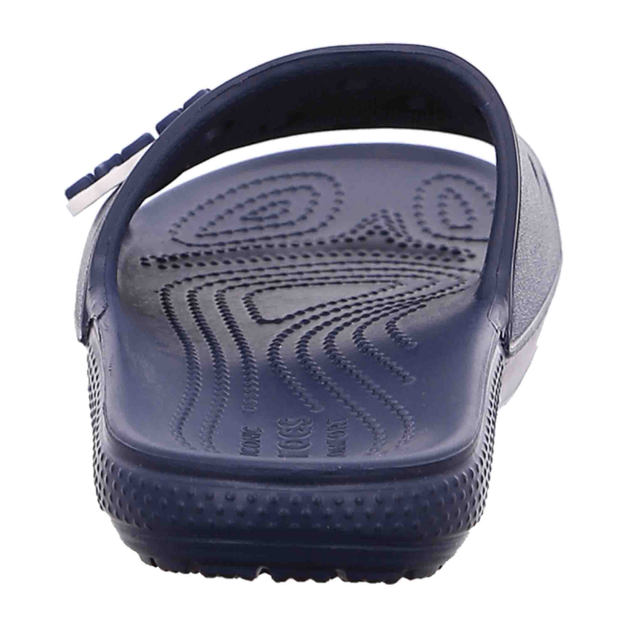 Crocs Men's Slide Sandals in Blue - Comfortable & Stylish Beach Footwear