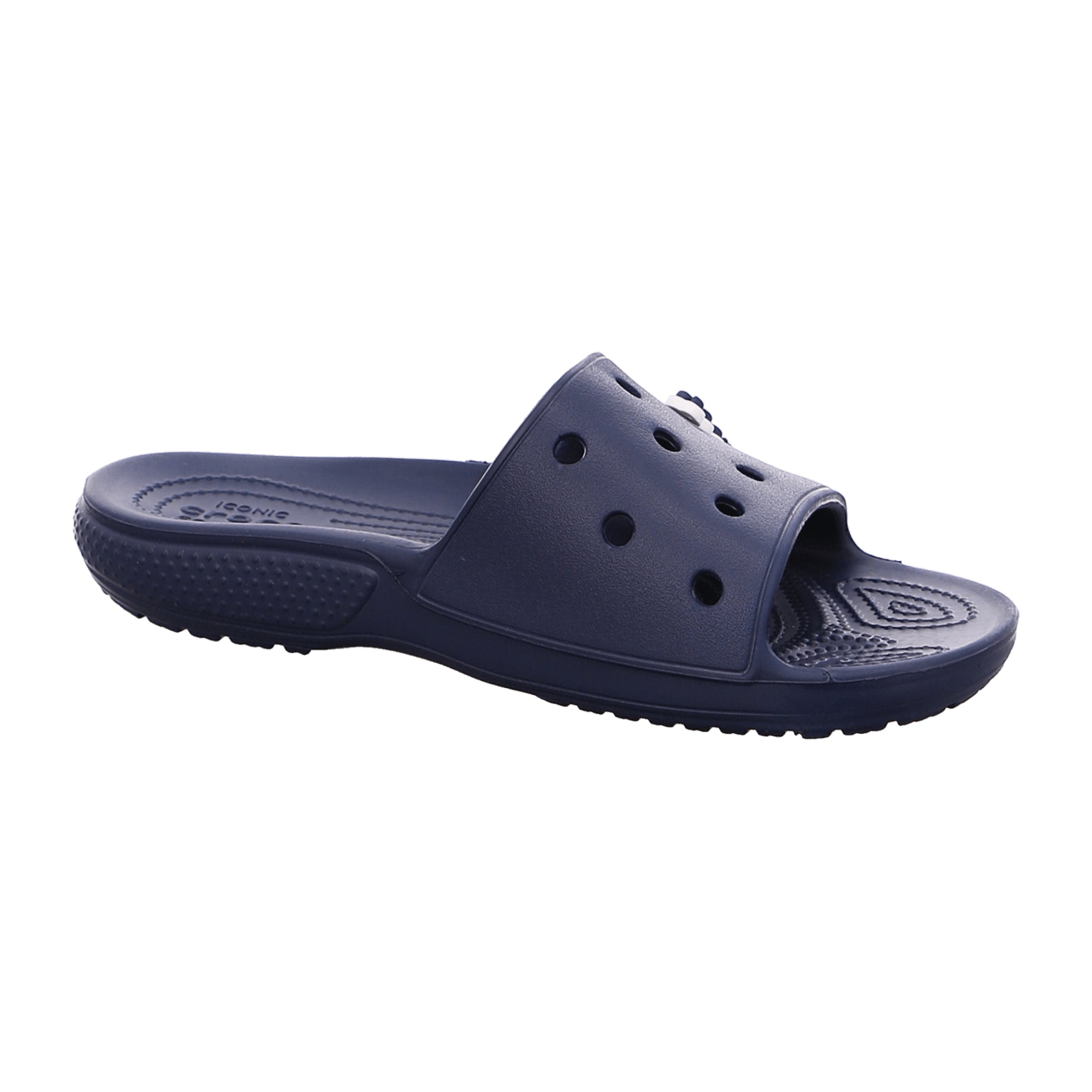 Crocs Men's Slide Sandals in Blue - Comfortable & Stylish Beach Footwear