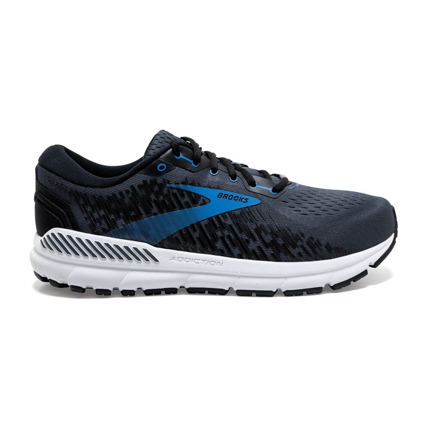 Brooks ADDICTION GTS 15 Men's Running Shoes Lace-Up Ink Black Blue Cotton Rubber