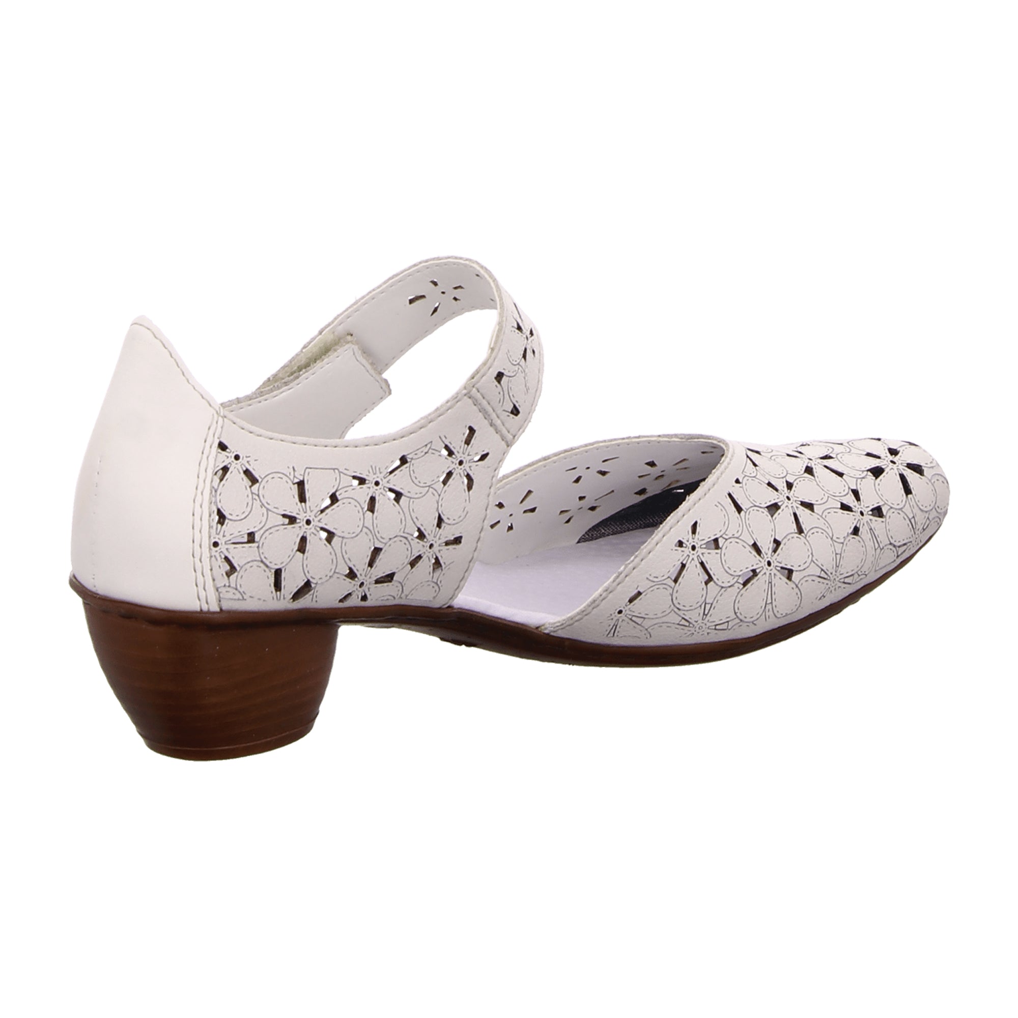 Rieker Comfortable White Pumps for Women Model 43786-80