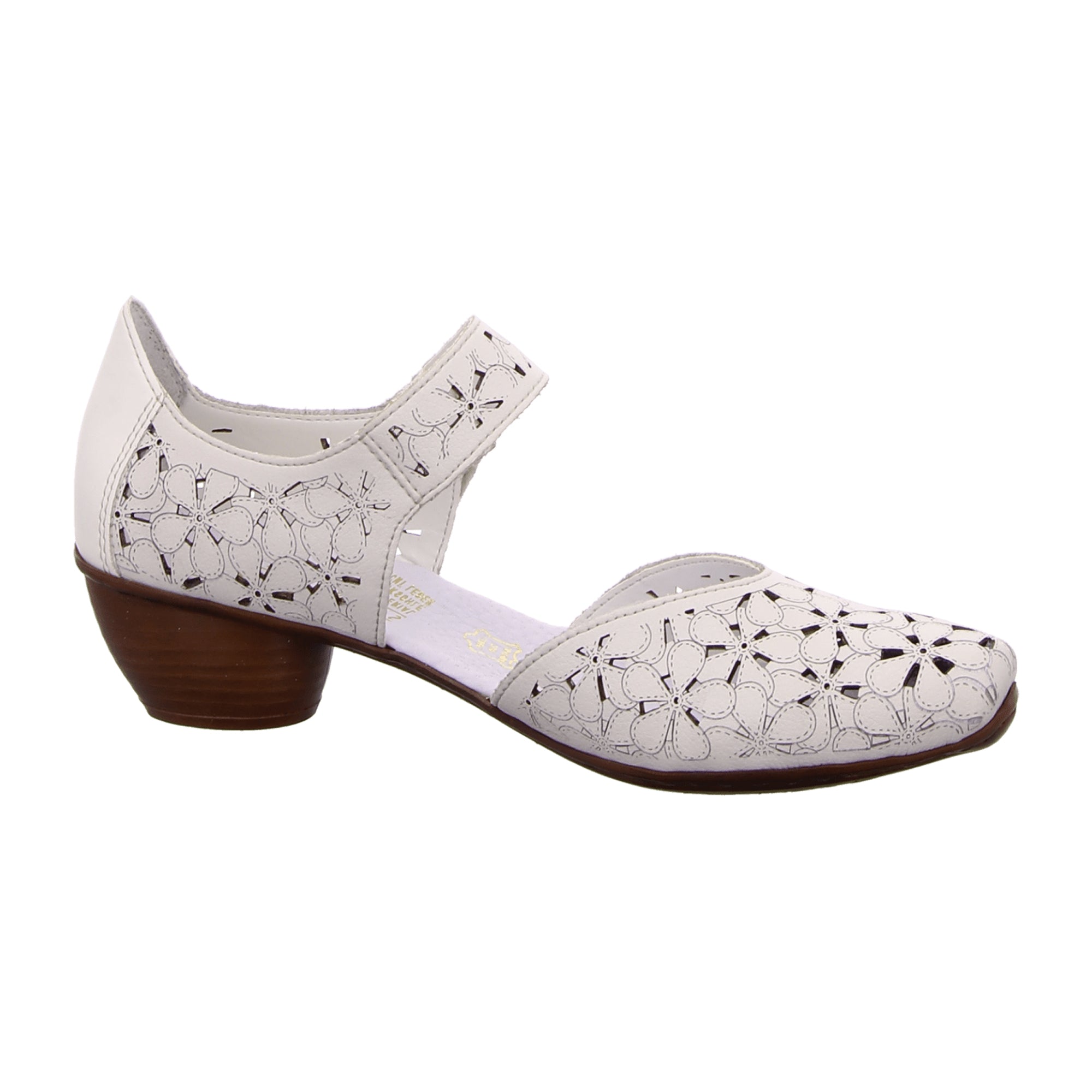 Rieker Comfortable White Pumps for Women Model 43786-80