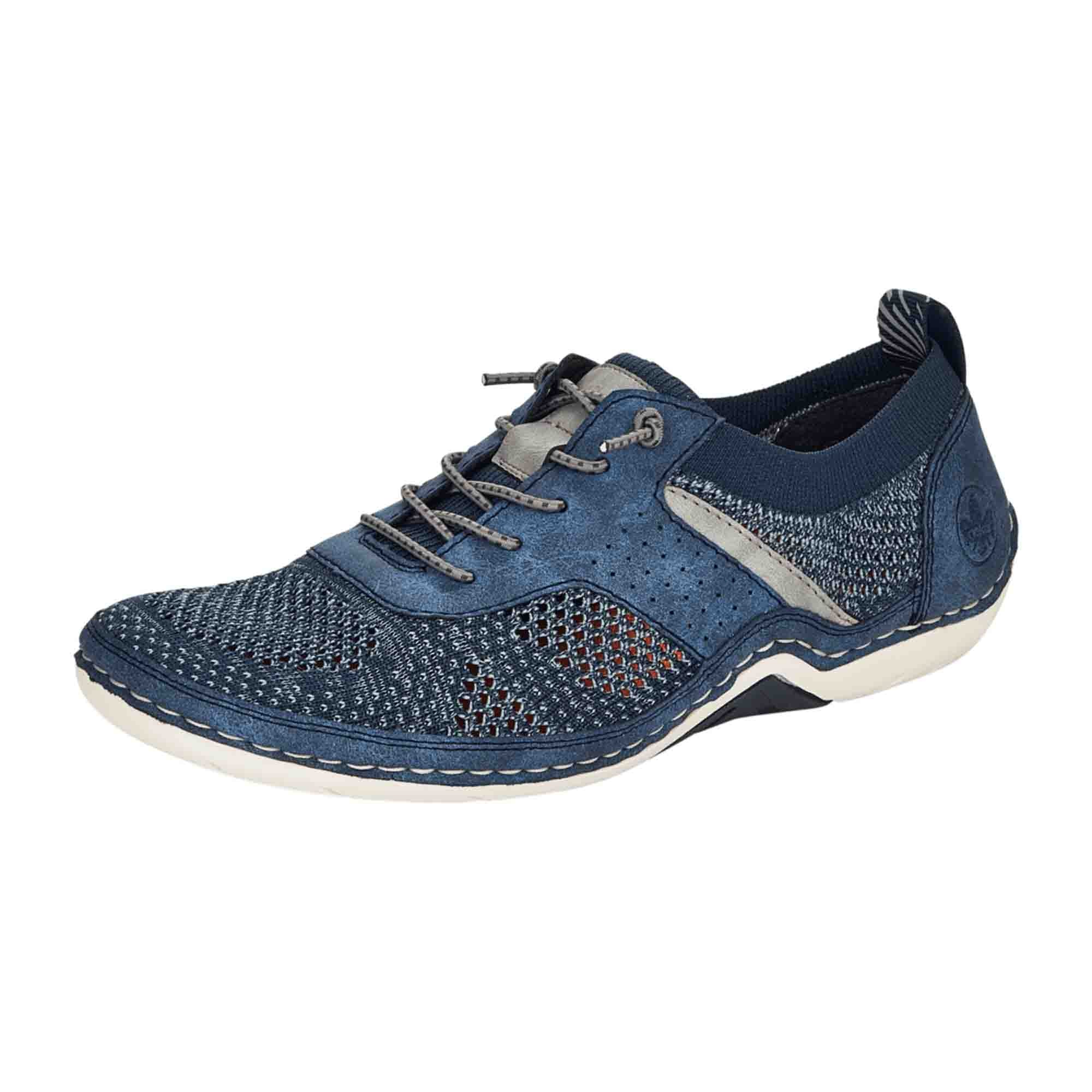 Rieker Blue Slip-On Shoes Breathable Textile Upper Removable Insole Comfortable Fit