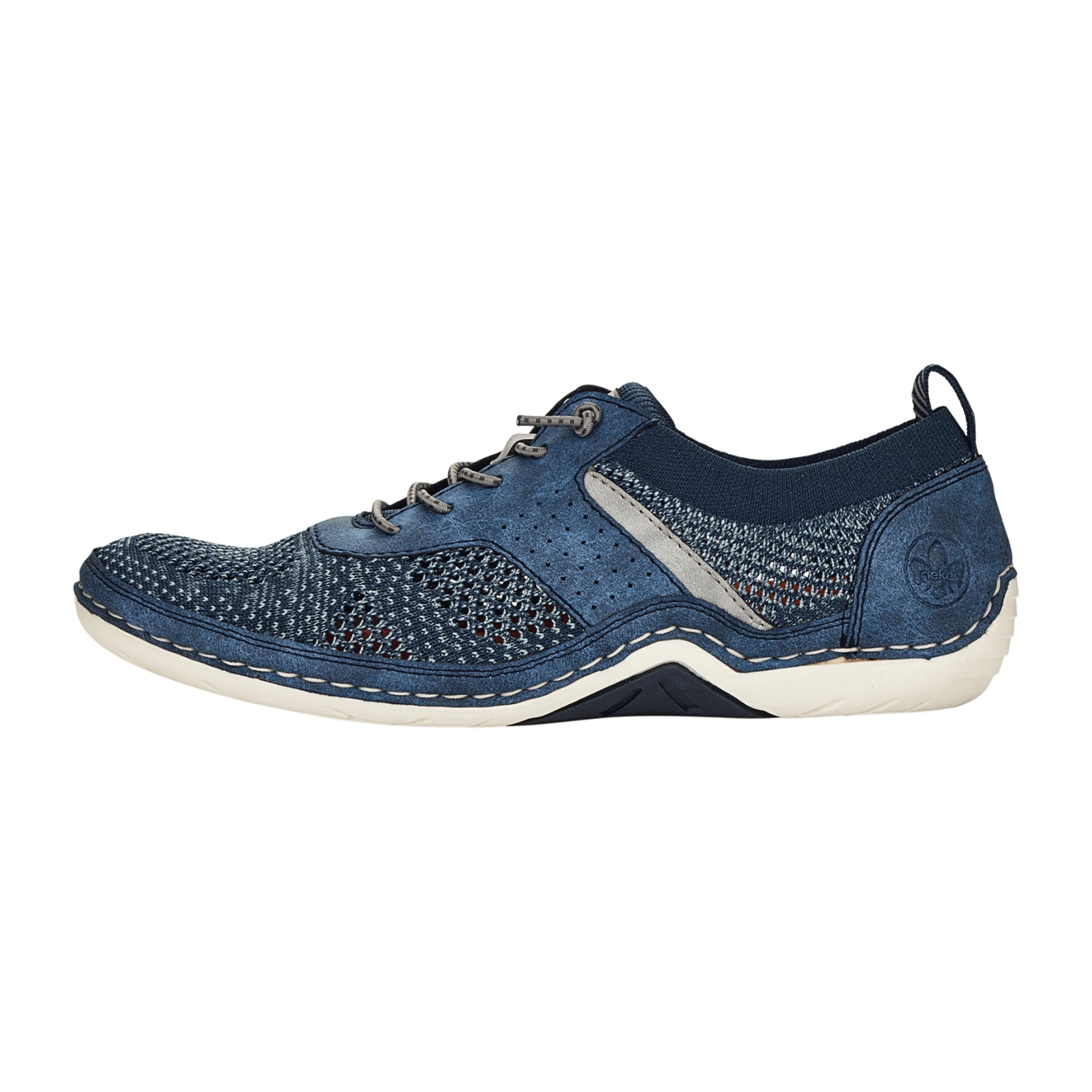 Rieker Blue Slip-On Shoes Breathable Textile Upper Removable Insole Comfortable Fit