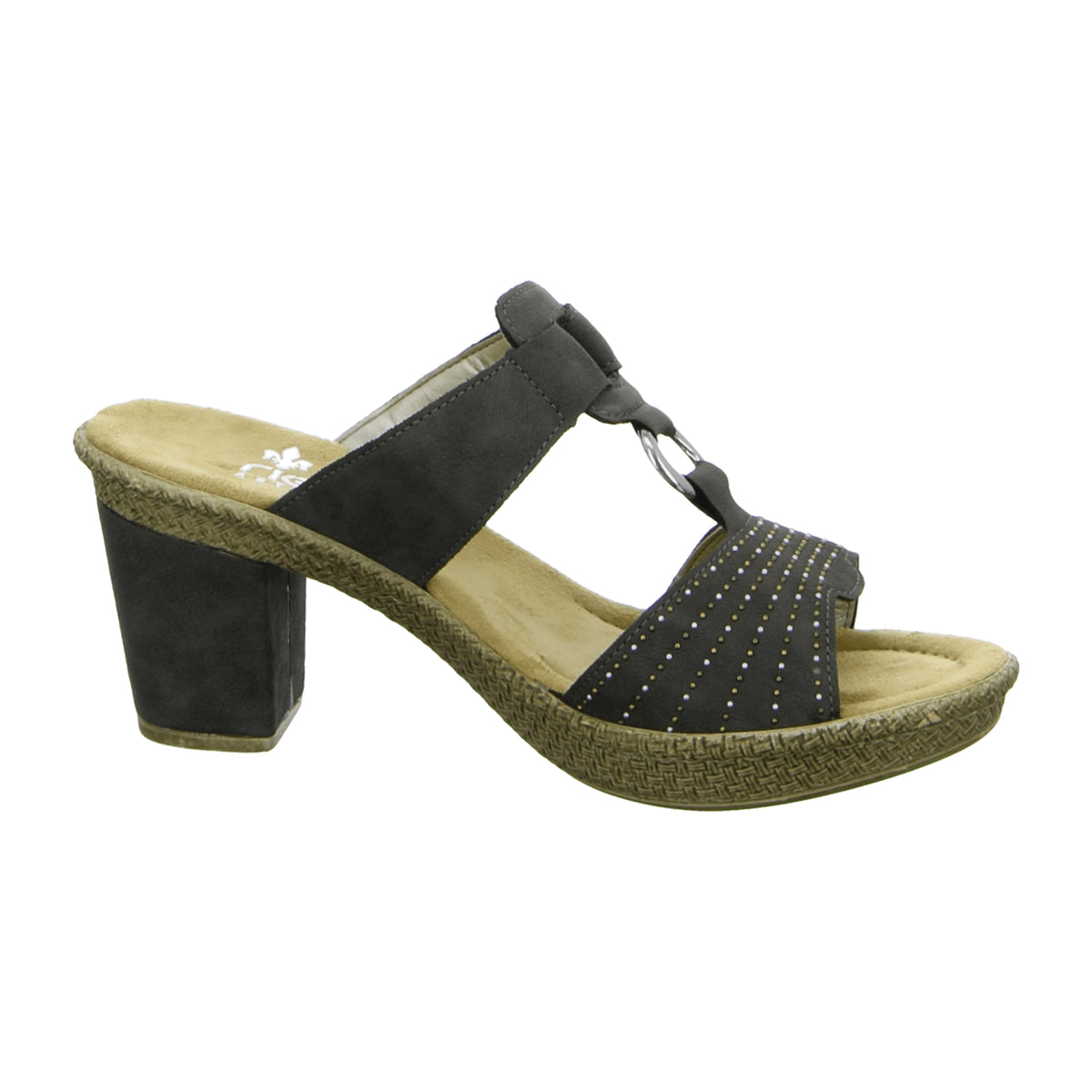 Rieker FSK Gray Women's Sandals Comfortable Footwear for Summer