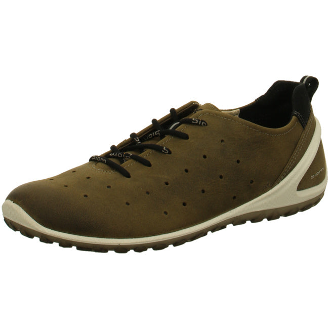 Ecco comfortable lace-up shoes for men olive - Bartel-Shop