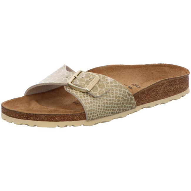 Birkenstock Madrid Magic Snake Gold Sandals Slides Shoes Thongs narrow - Bartel-Shop