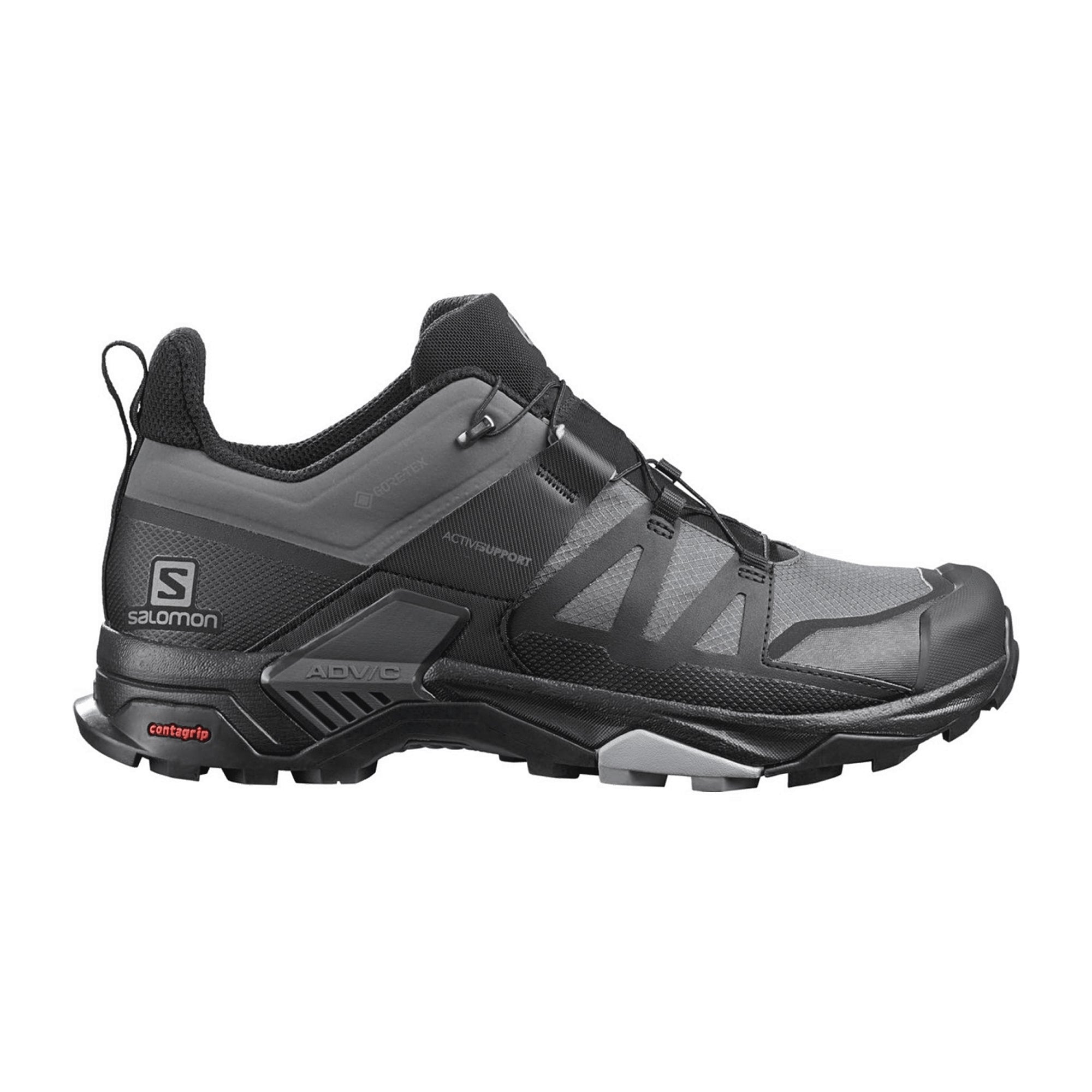 Salomon X ULTRA 4 Wide GTX for men, gray, shoes
