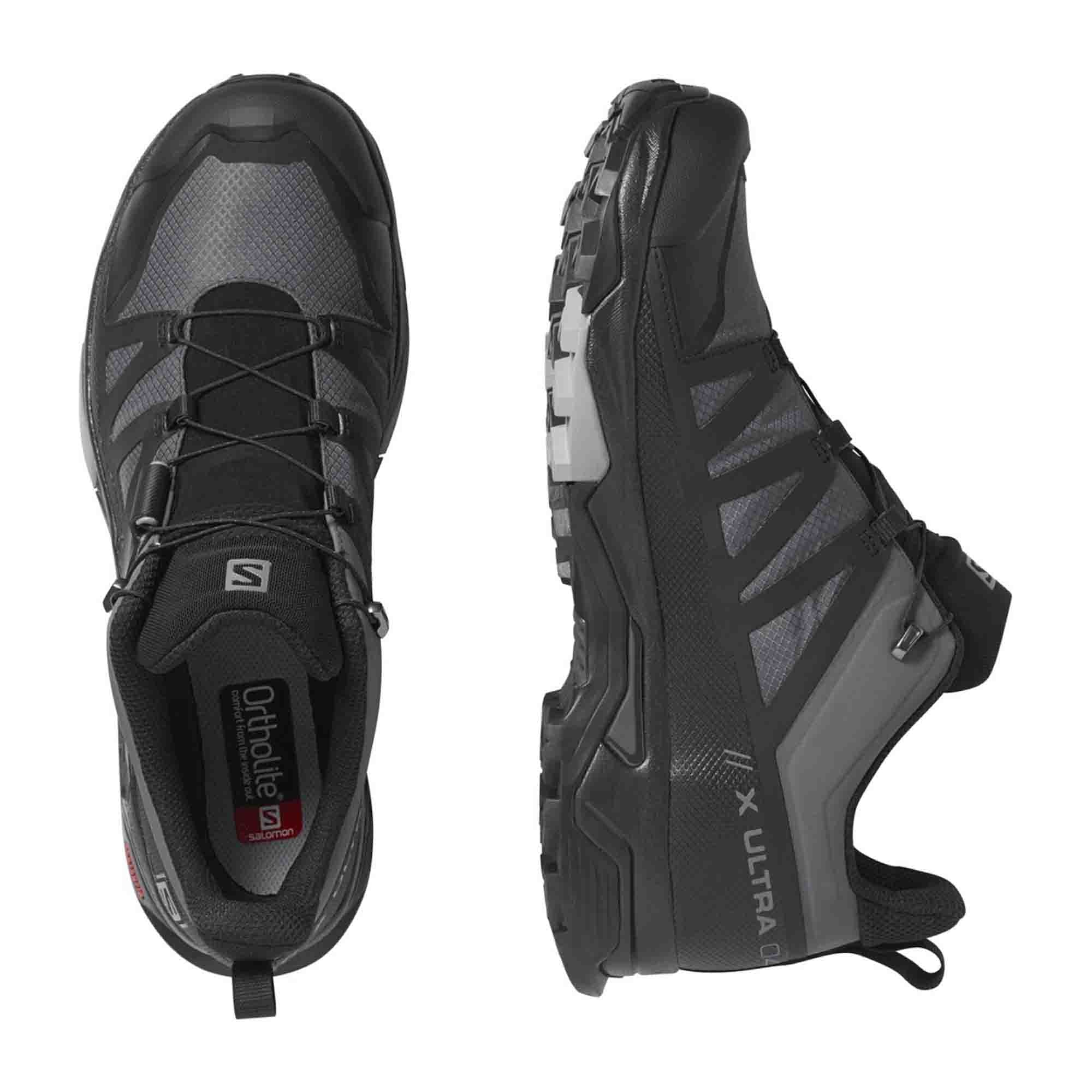 Salomon X ULTRA 4 Wide GTX for men, gray, shoes