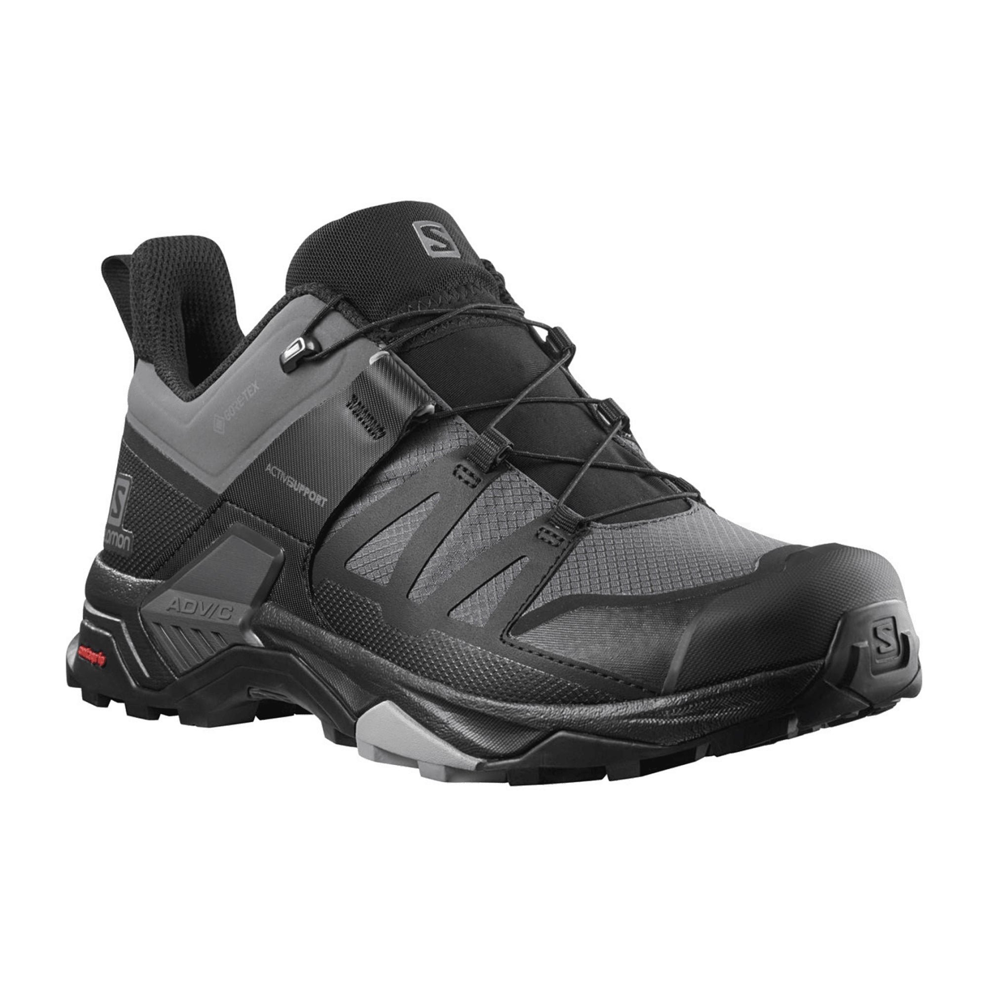 Salomon X ULTRA 4 Wide GTX for men, gray, shoes