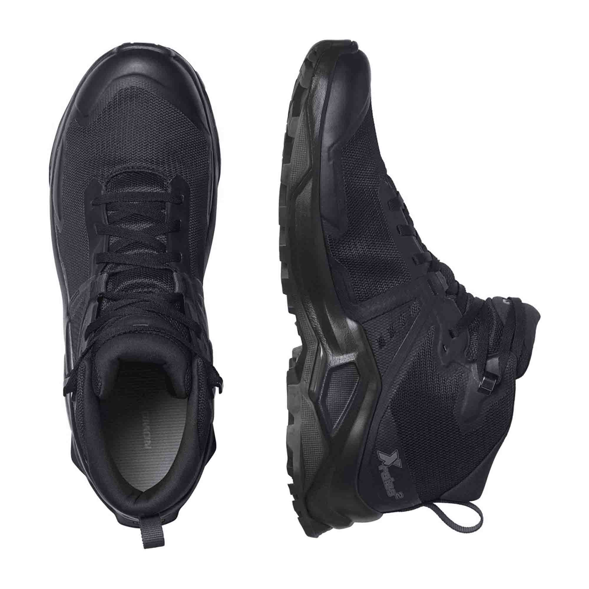Salomon shoes X RAISE 2 MID GTX Black for men, black