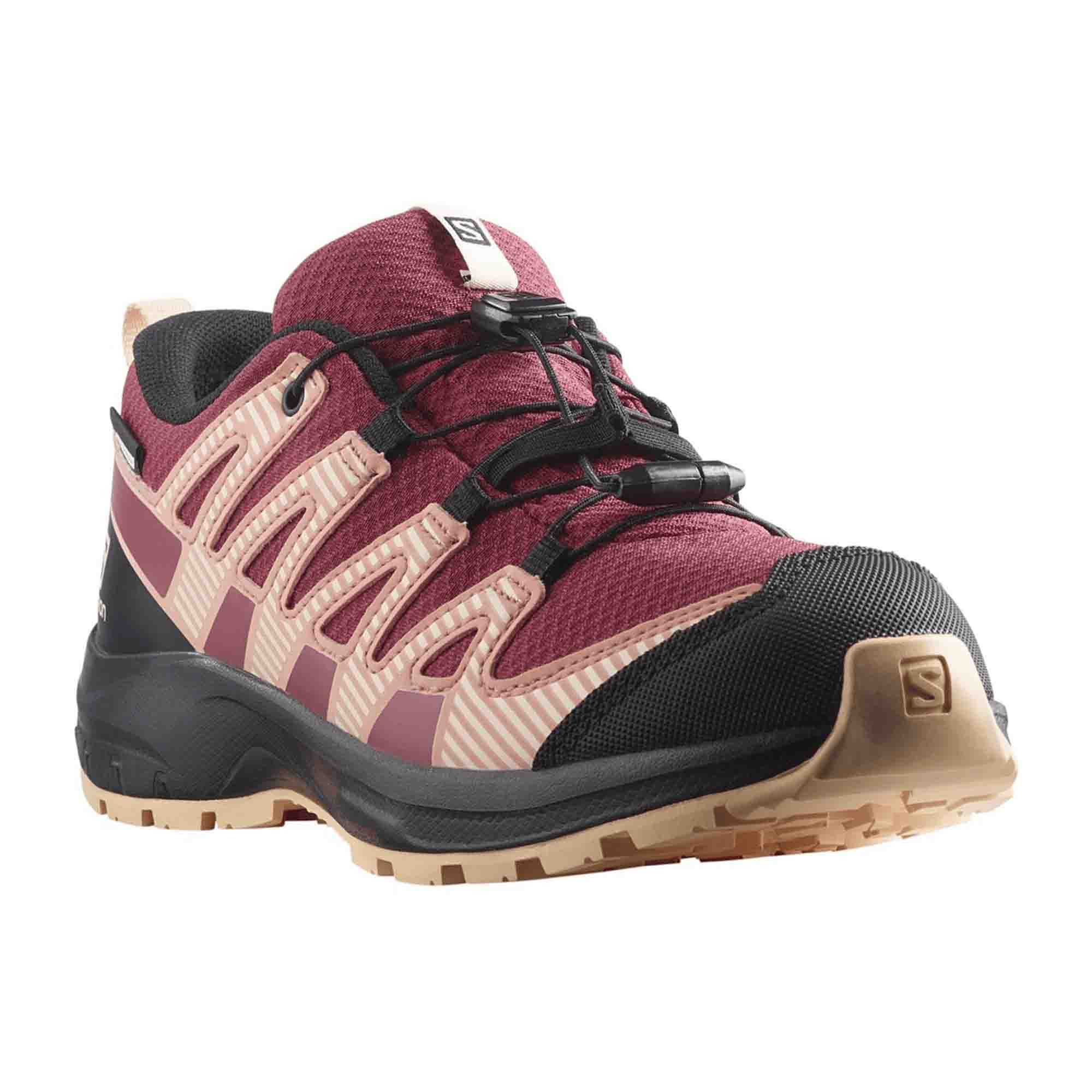 Salomon boys' outdoor shoes for children, red