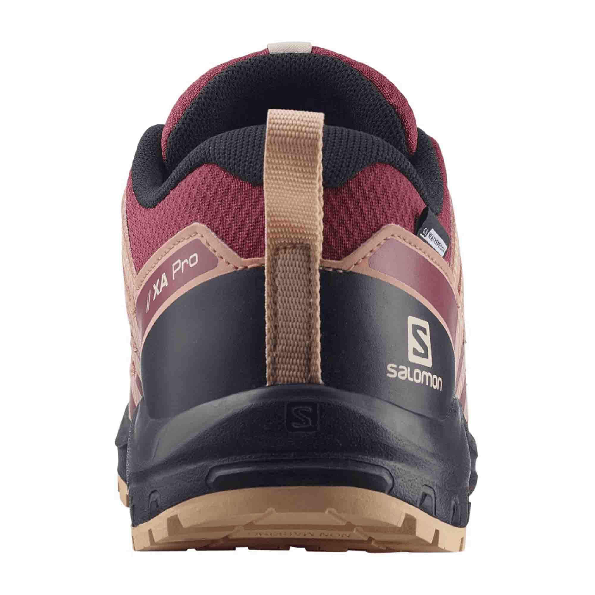 Salomon boys' outdoor shoes for children, red