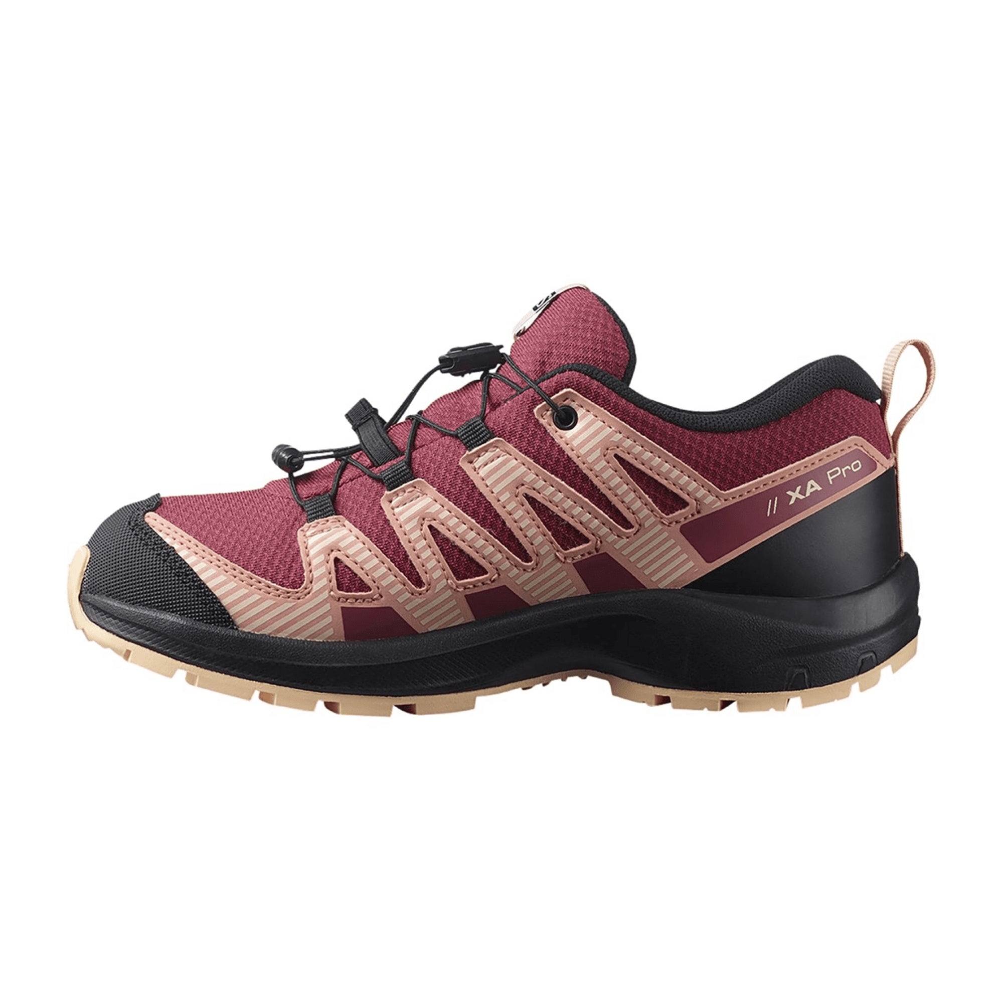 Salomon boys' outdoor shoes for children, red