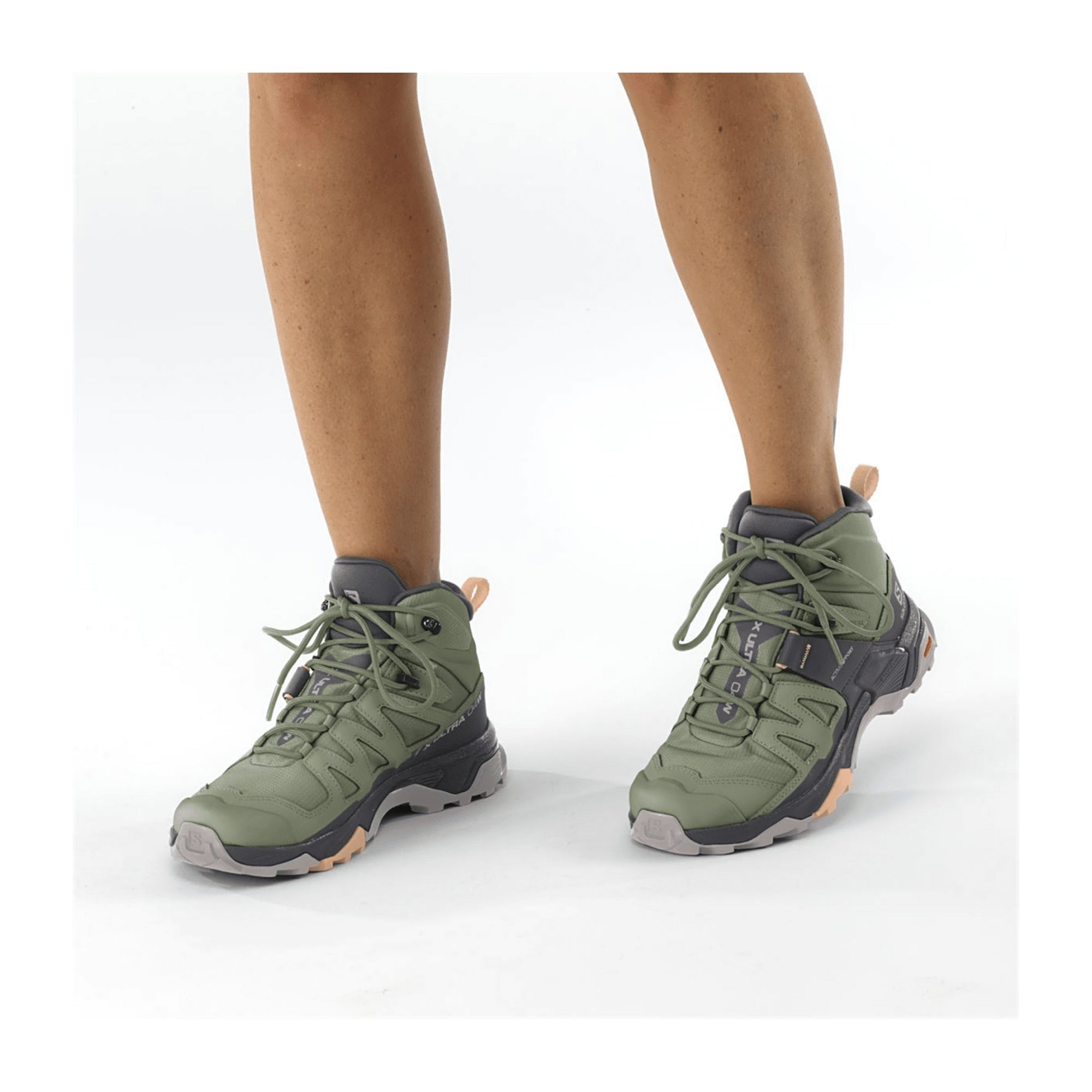 Salomon X ULTRA 4 MID GTX W for women, green, shoes