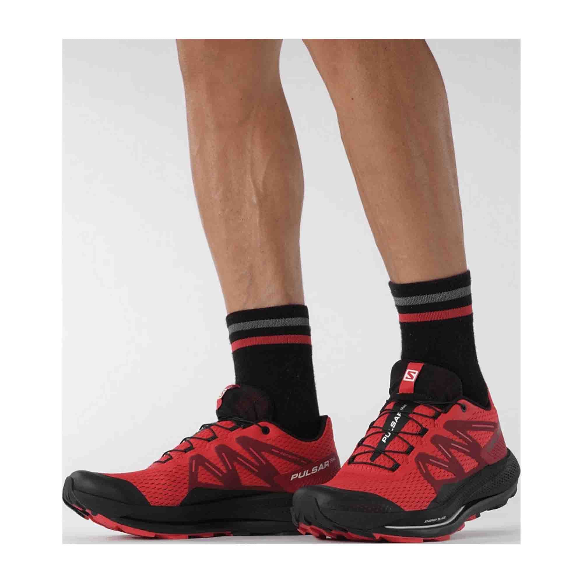 Salomon Pulsar Trail for men, red, shoes